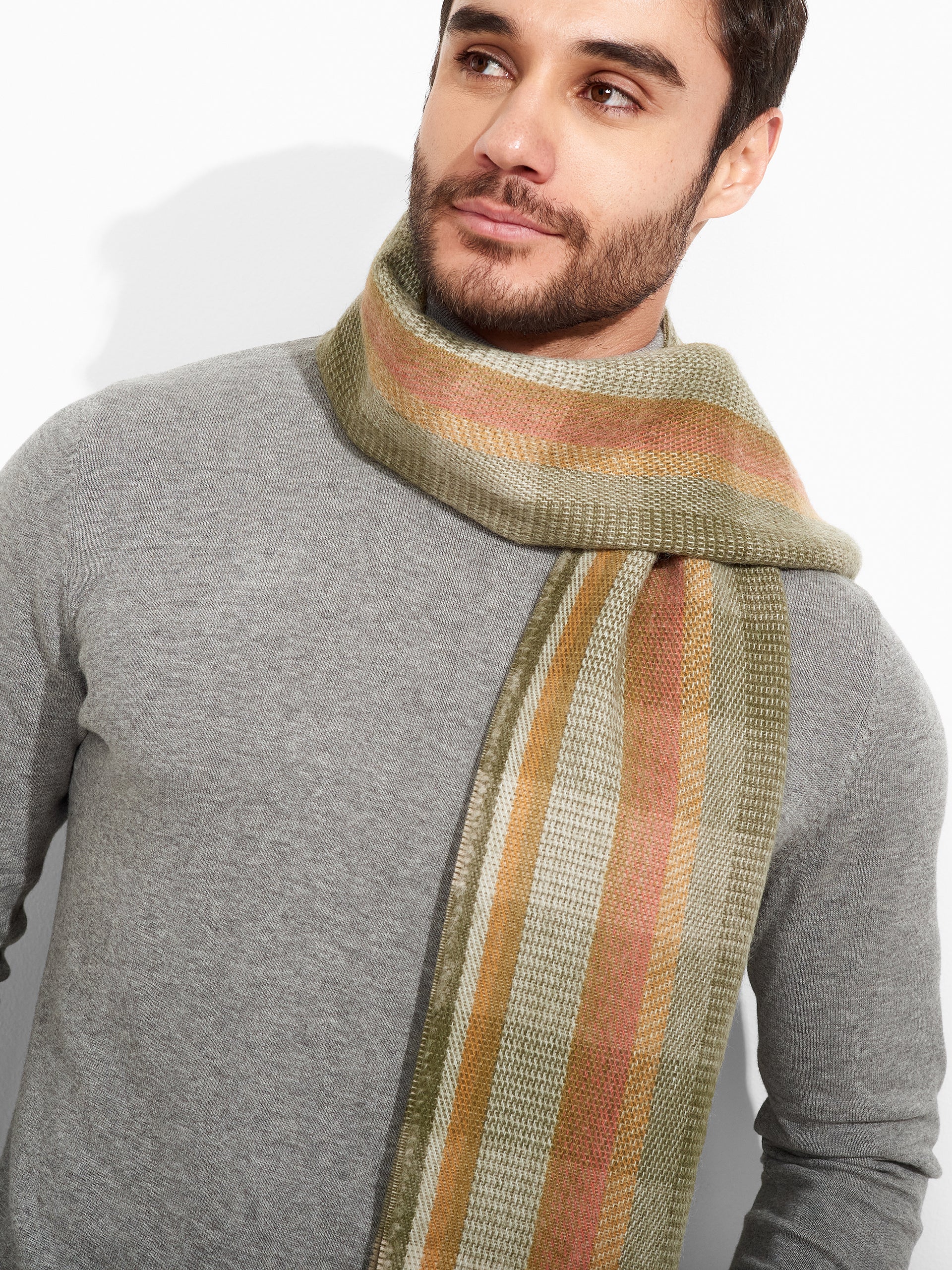 Zamery Scarf Baby Alpaca Color Green - Image 5
