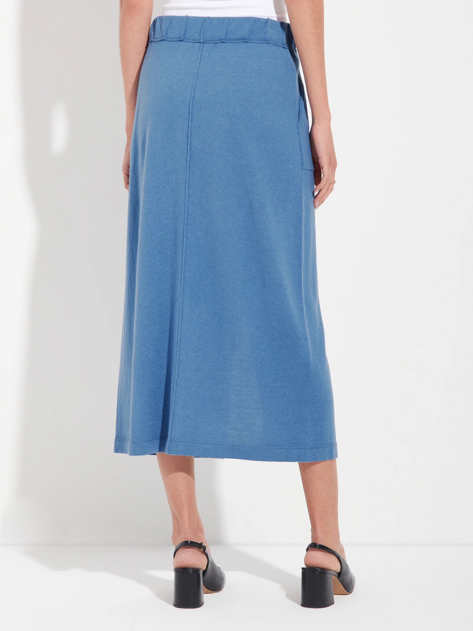 Zandra Skirt Cotton Color Blue - Image 3