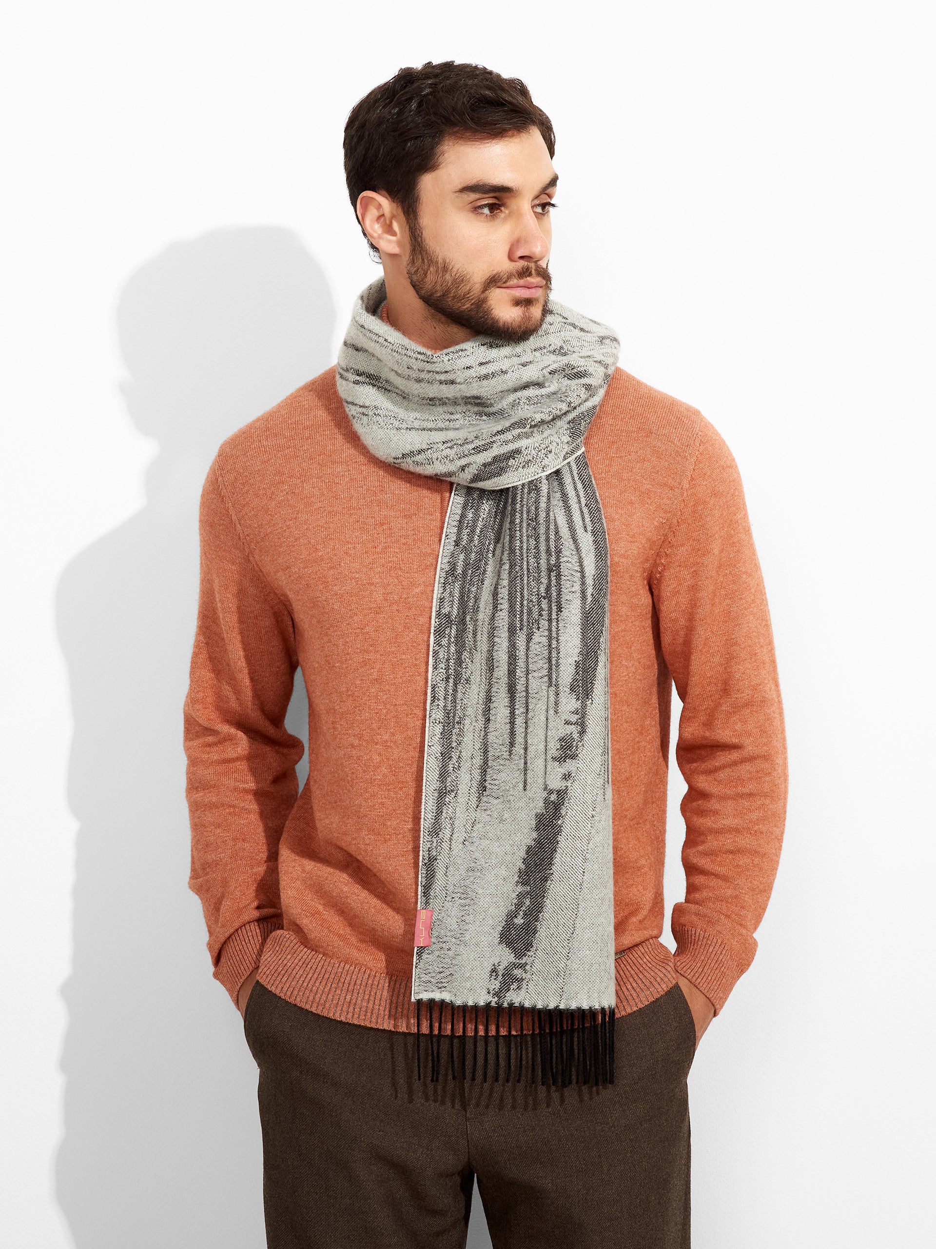 Zangay Scarf Baby Alpaca Color Black - Image 4