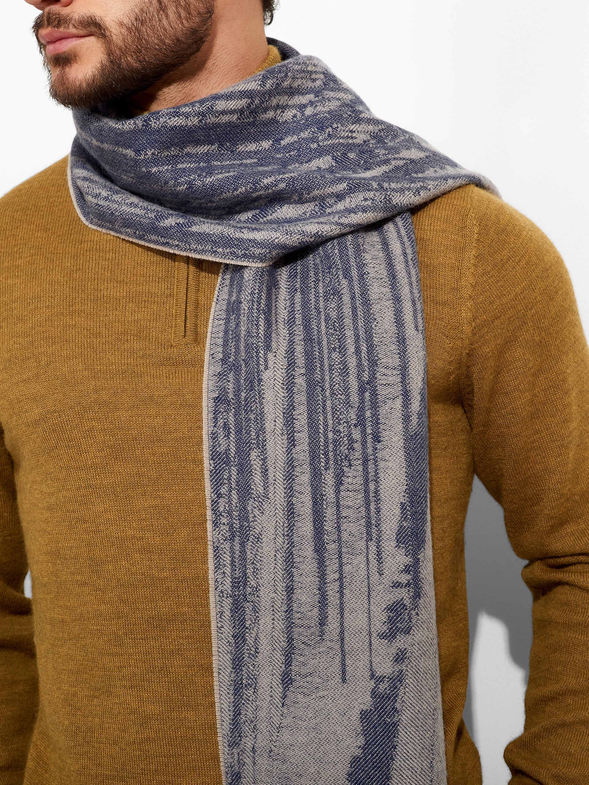 Zangay Scarf Baby Alpaca Color Blue - Image 5