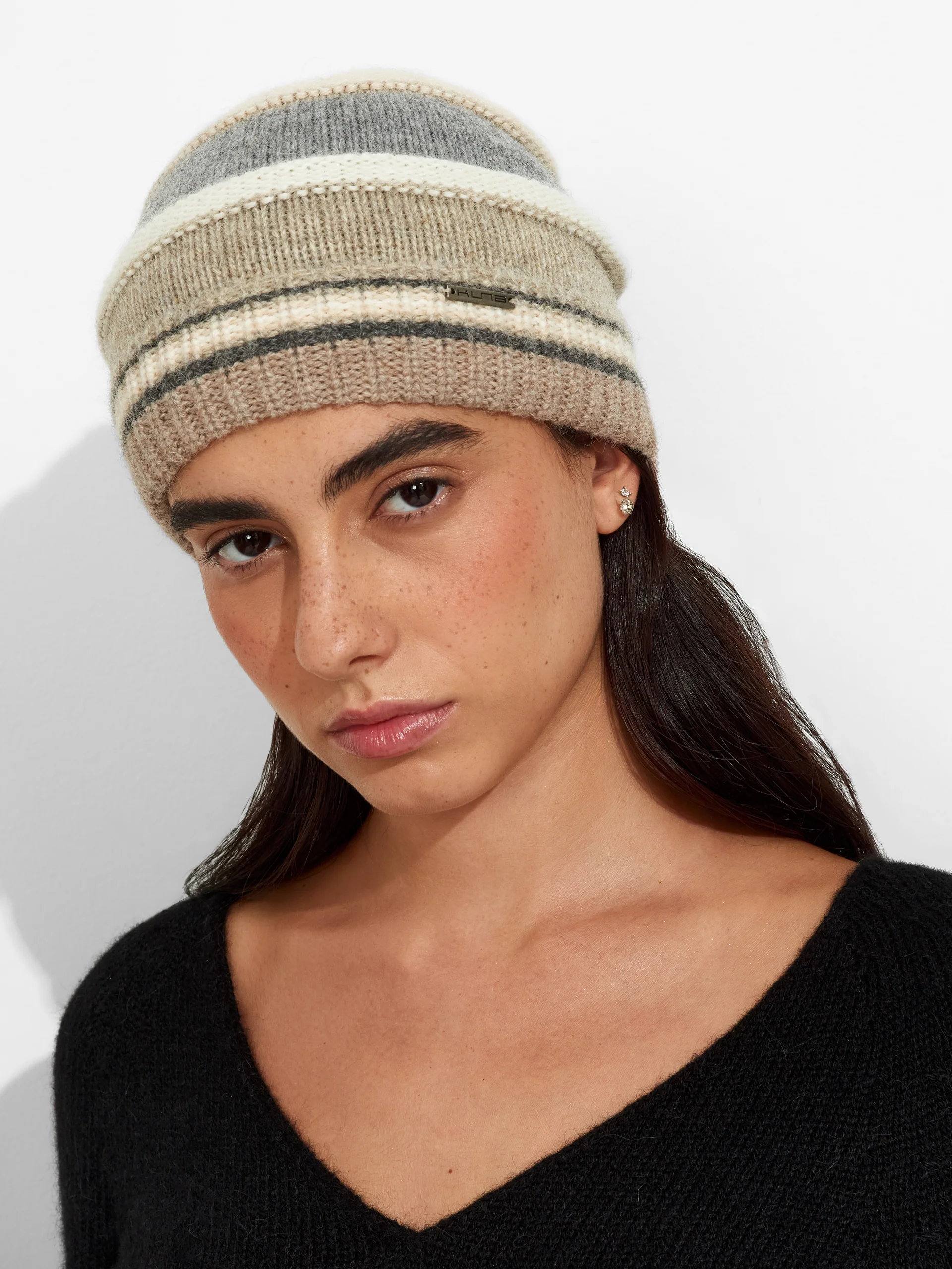 Zanni Hat Baby Alpaca Color Beige - Image 3