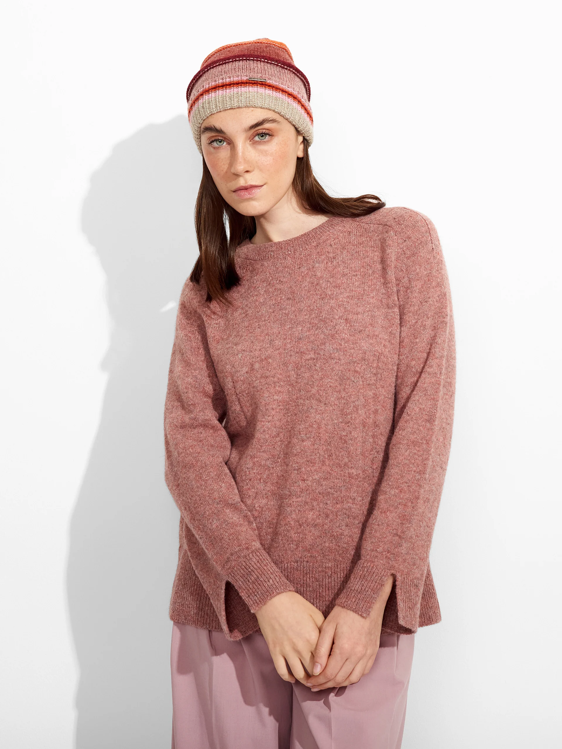 Zanni Hat Baby Alpaca Color Pink