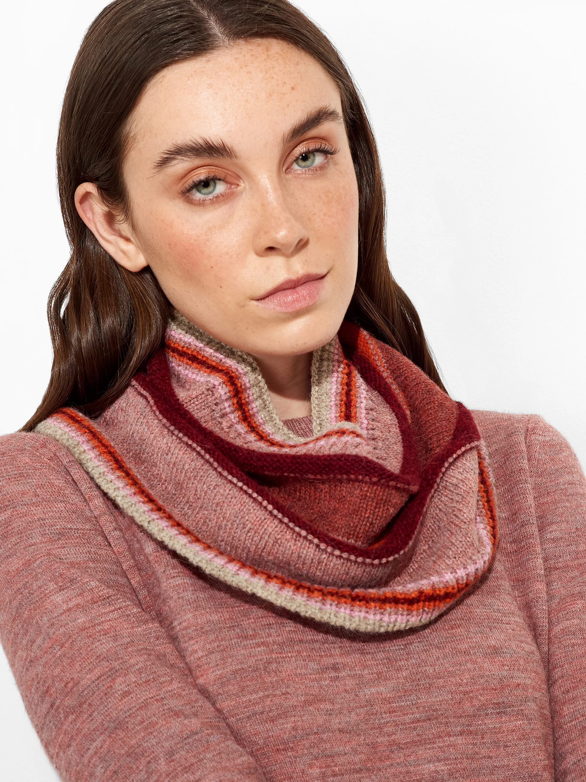 Zanni Scarf Baby Alpaca Color Pink - Image 3