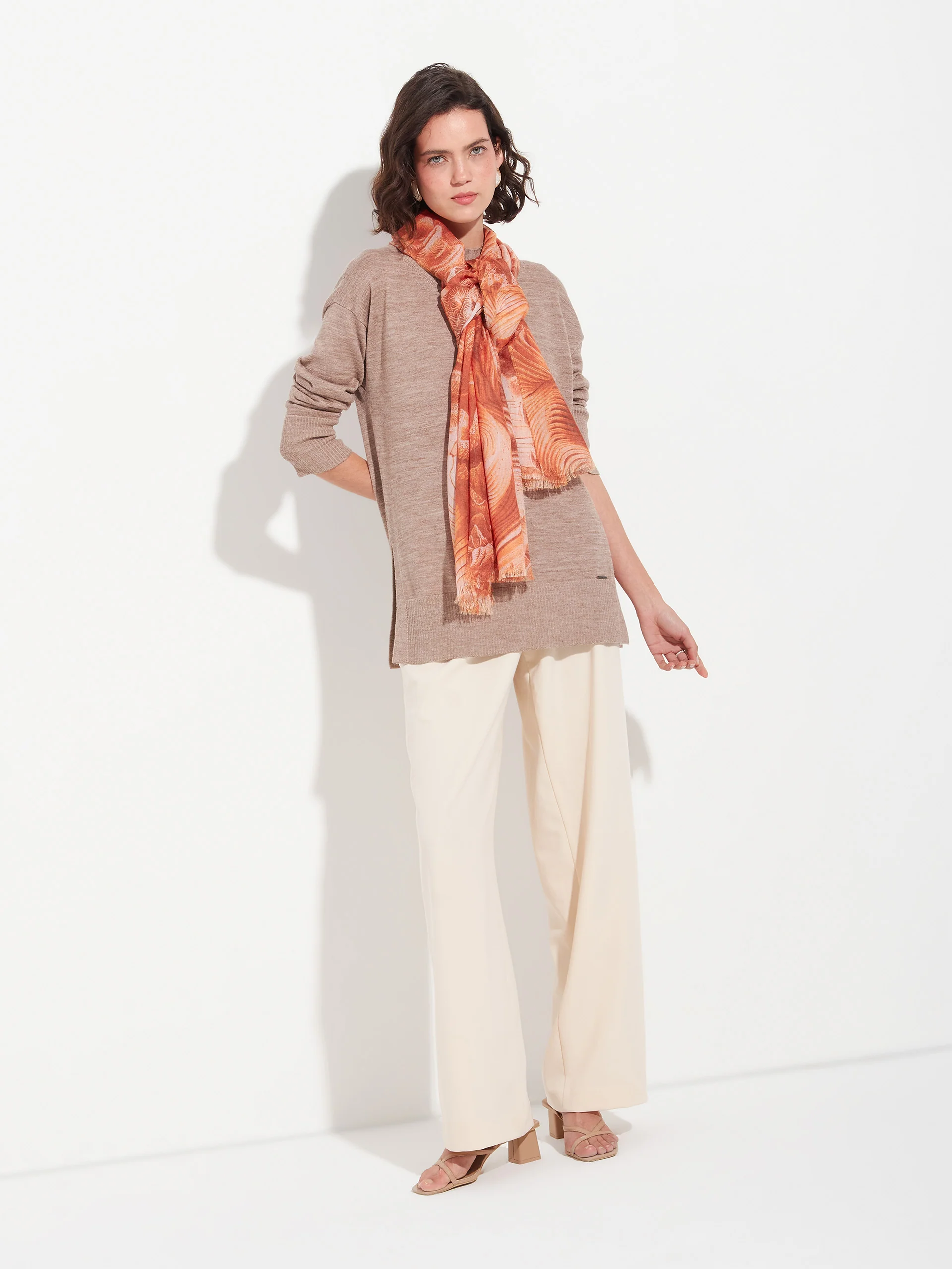 Zanone Shawl Baby Alpaca Color Orange