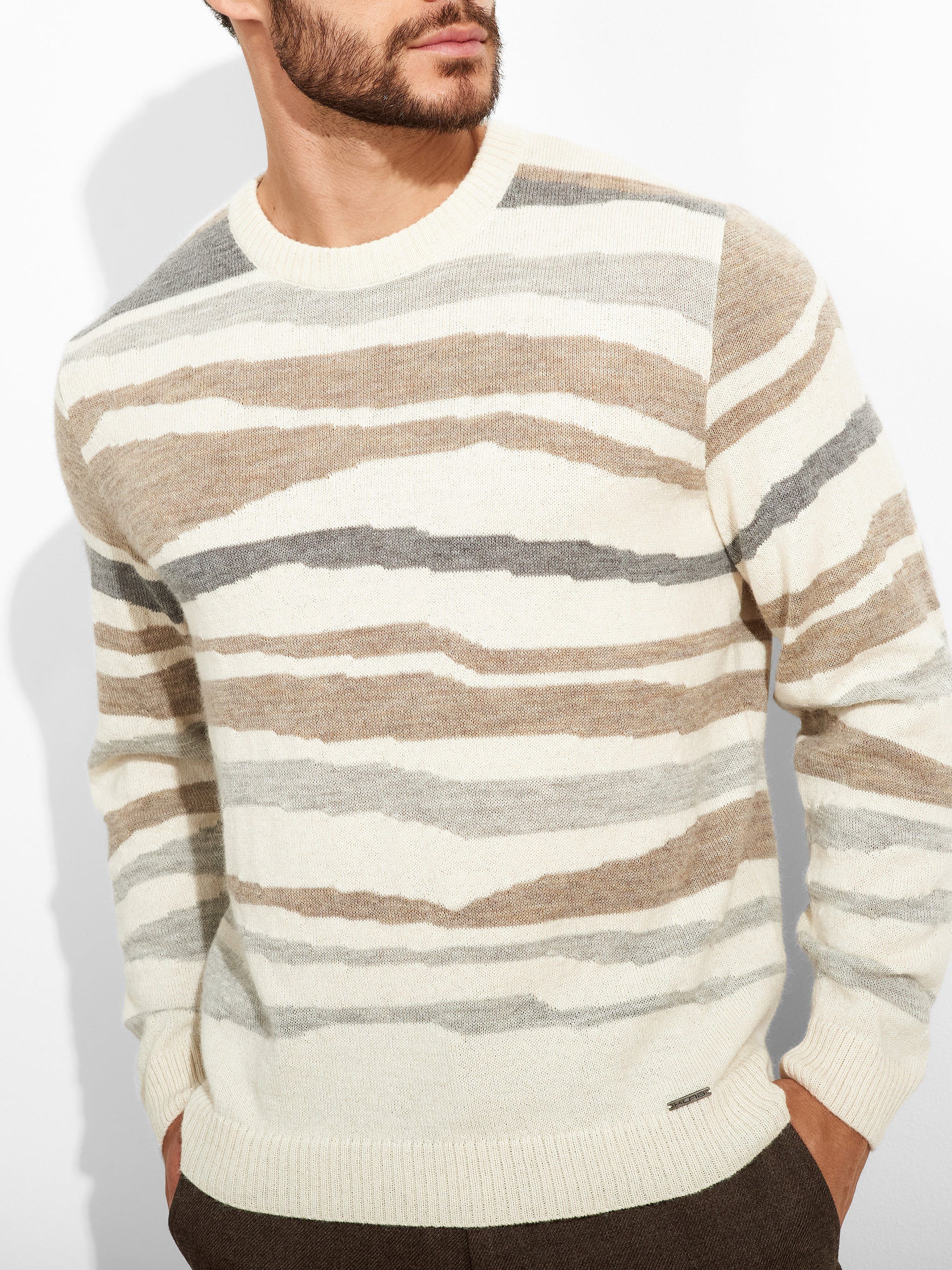 Zar Sweater Baby Alpaca Color Beige - Image 5