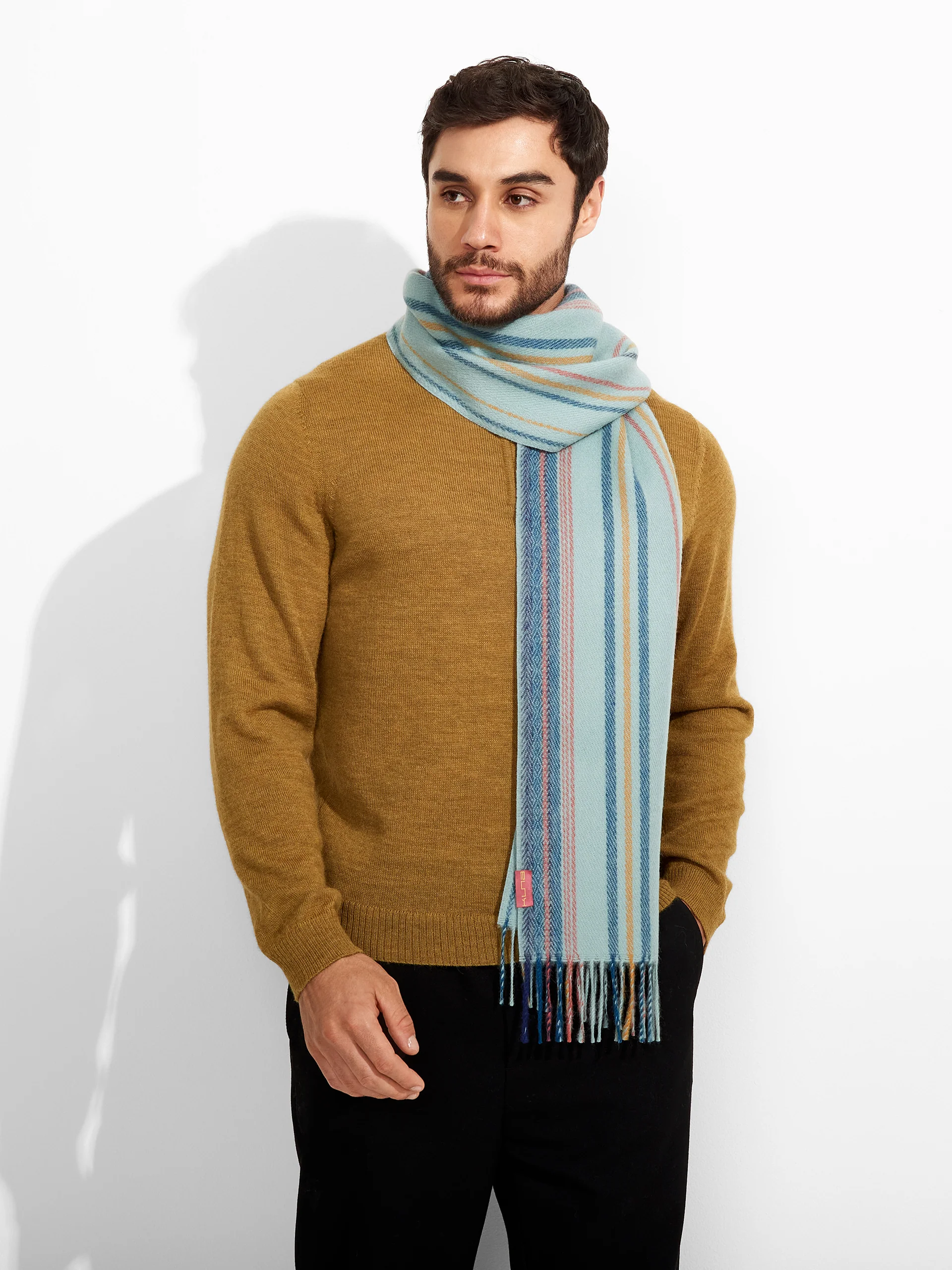 Zareno Scarf Baby Alpaca Color Ligth Blue - Image 4