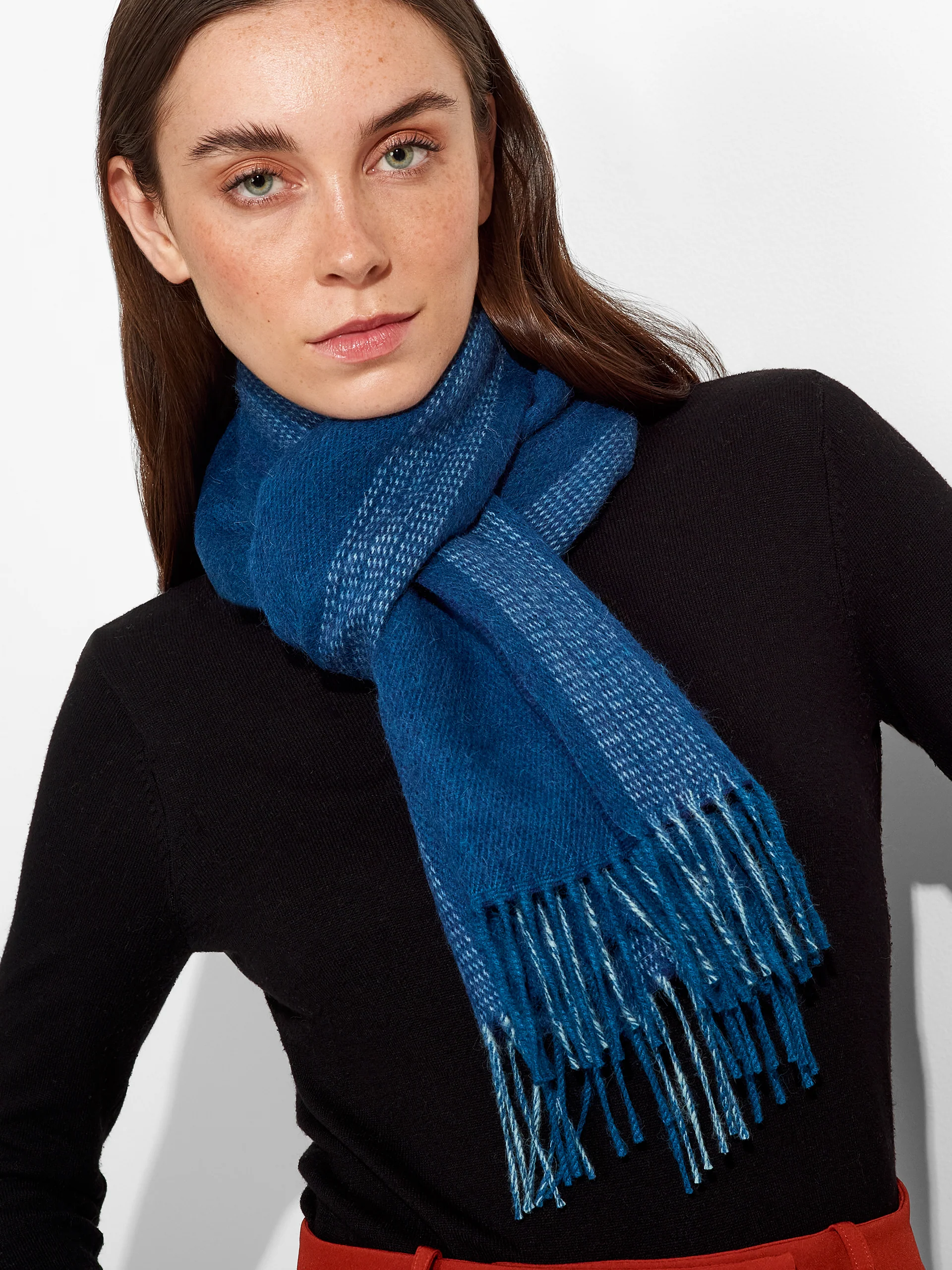 Zarick Scarf Baby Alpaca Color Blue - Image 3