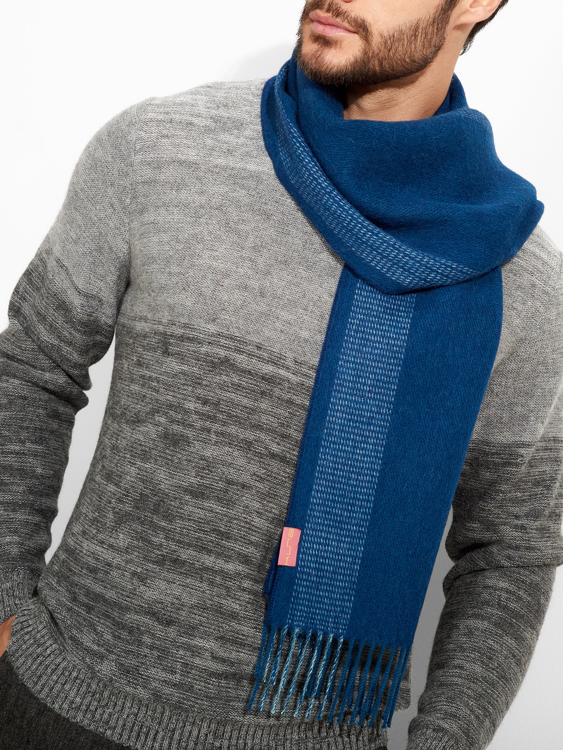Zarick Scarf Baby Alpaca Color Blue - Image 5