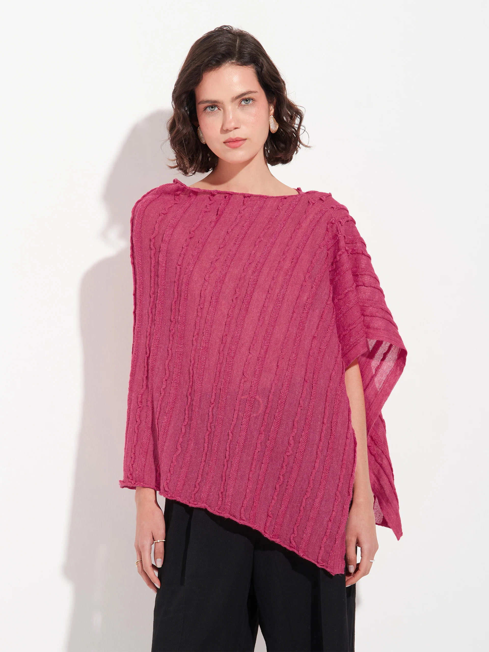 Zarina Poncho Baby Alpaca Color Beige - Image 2