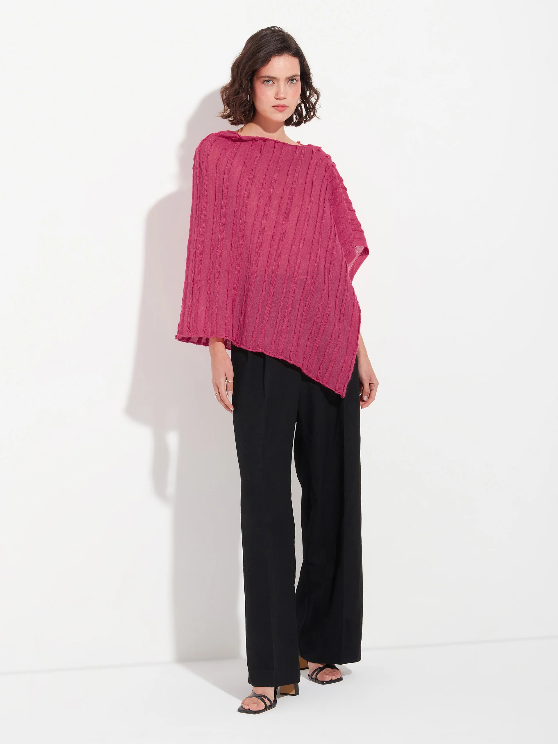 Zarina Poncho Baby Alpaca Color Beige - Image 4