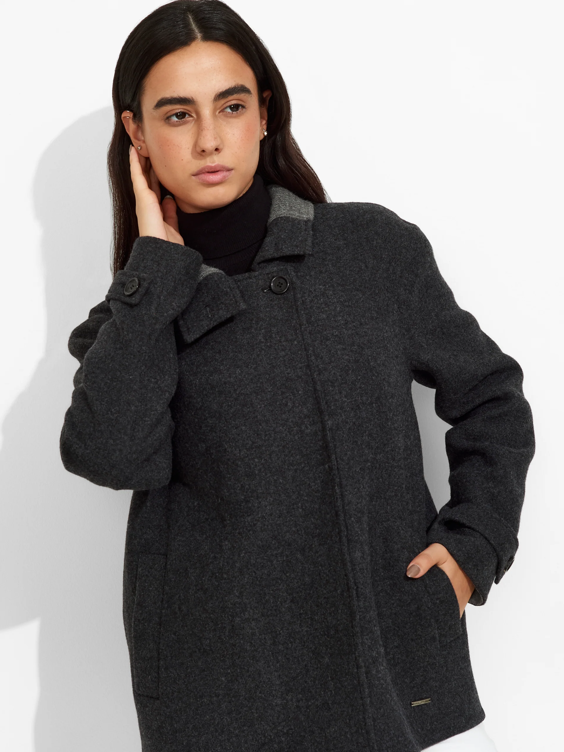 Zazie Coat Baby Alpaca Color Grey - Image 5