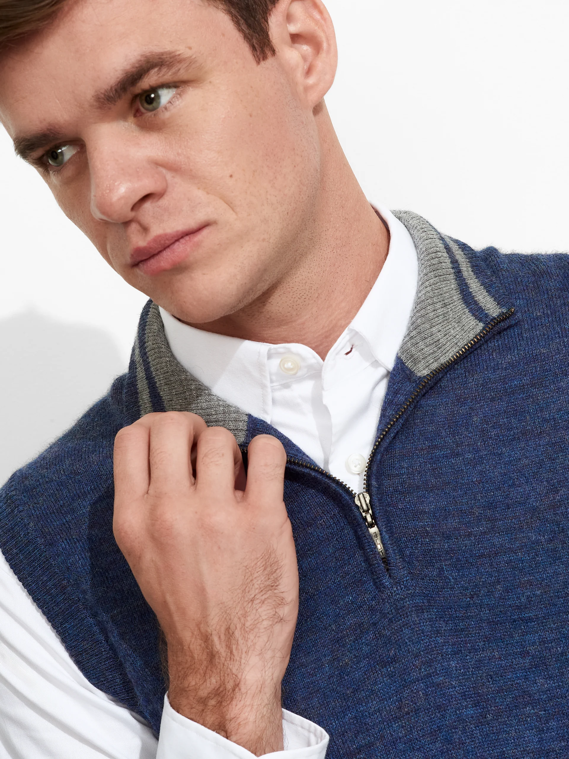 Zenith Vest Baby Alpaca Color Blue - Image 5
