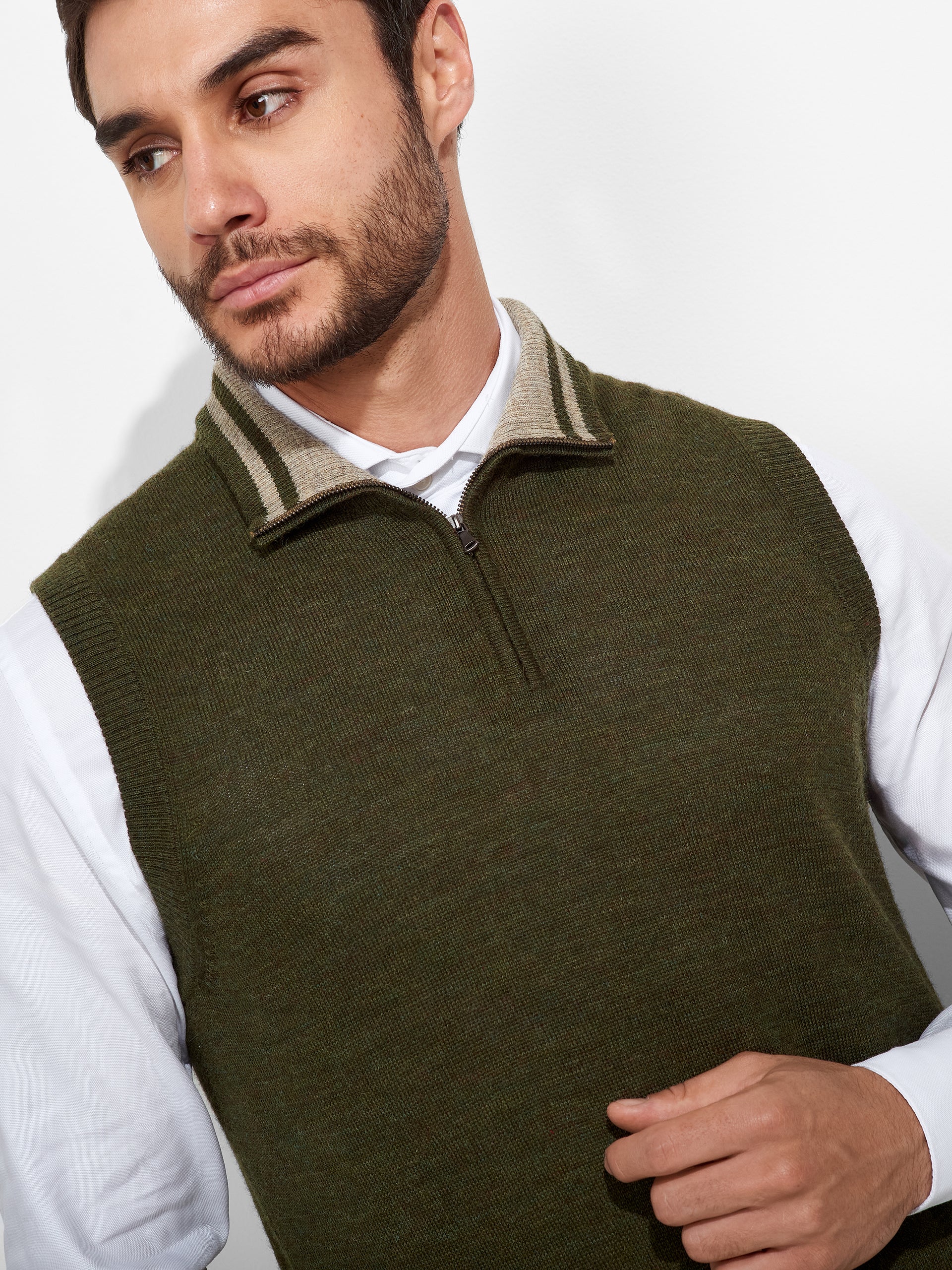 Zenith Vest Baby Alpaca Color Green - Image 5