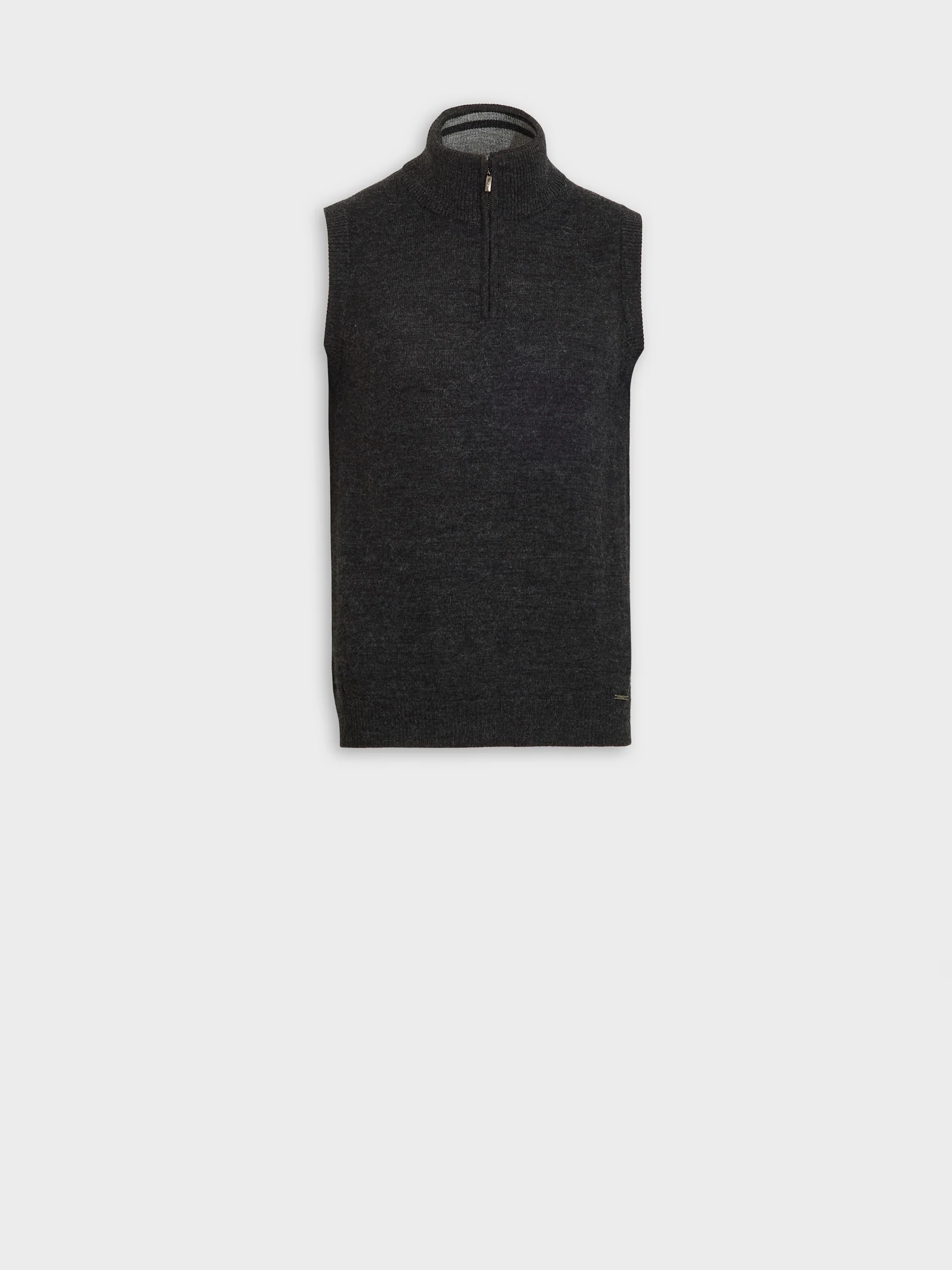 Zenith Vest Baby Alpaca Color Grey