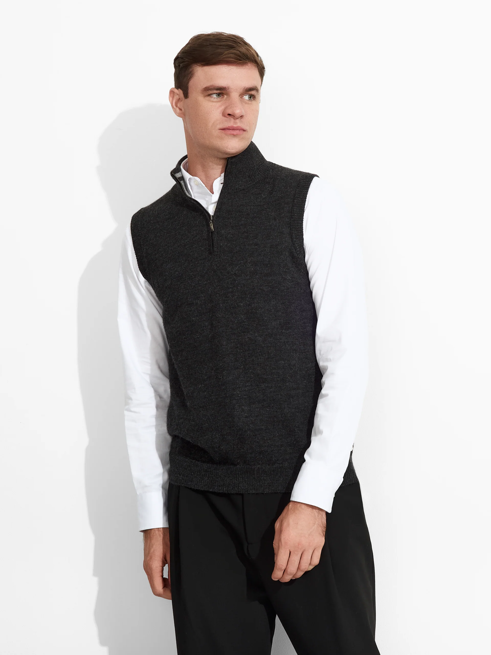 Zenith Vest Baby Alpaca Color Grey - Image 2