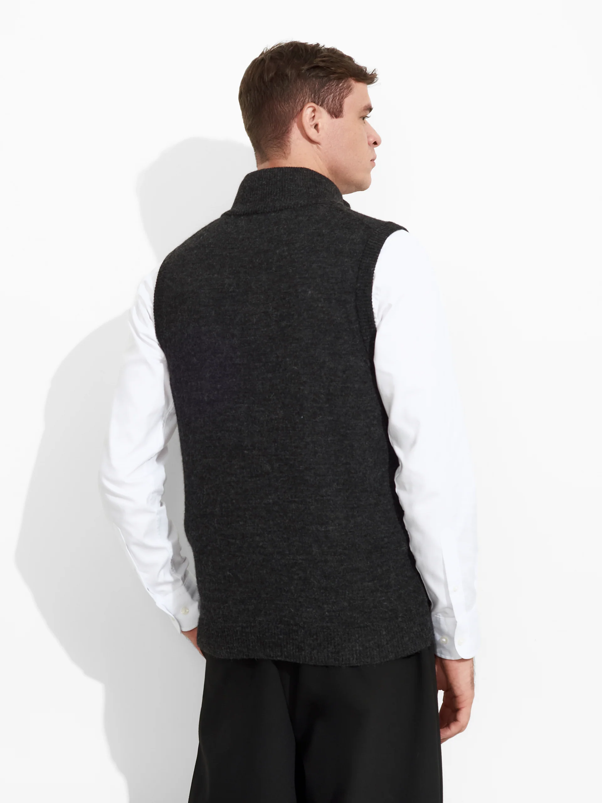 Zenith Vest Baby Alpaca Color Grey - Image 3