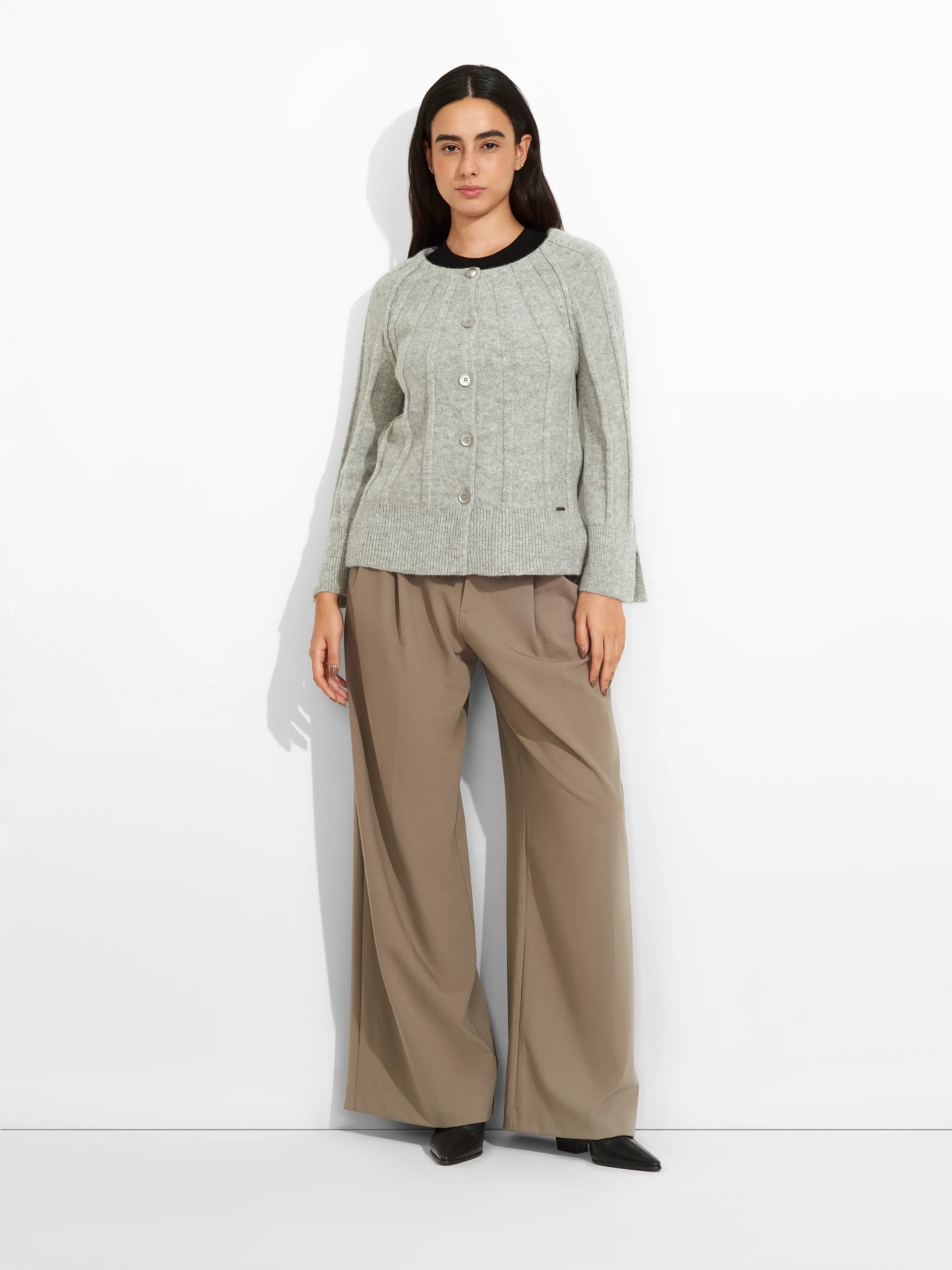 Zephir Cardigan Baby Alpaca Color Grey - Image 4