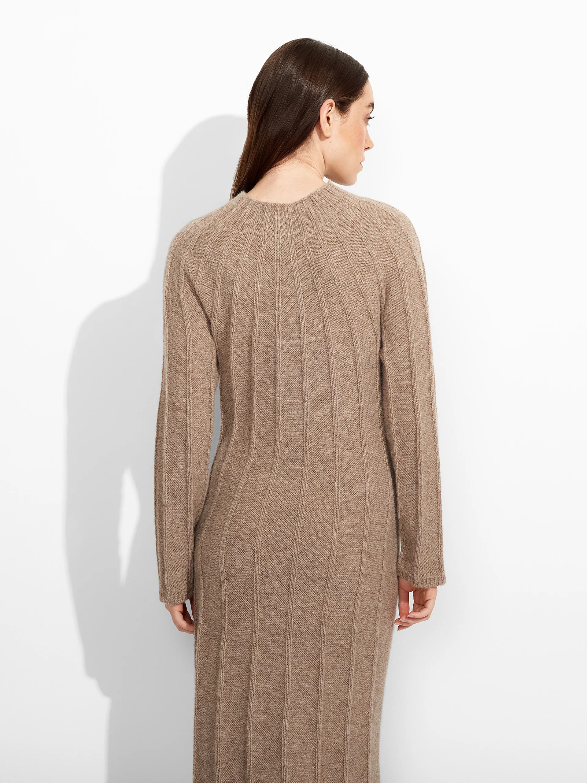 Zephir Dress Baby Alpaca Color Brown - Image 3