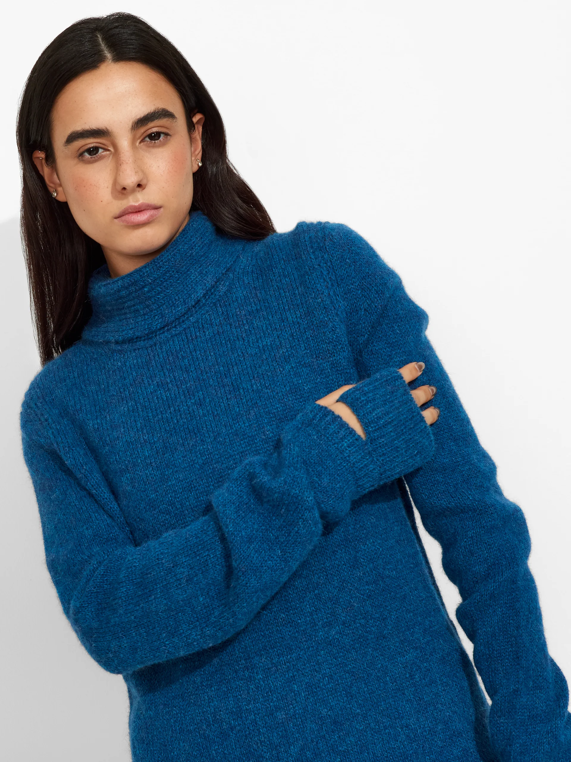 Zero Sweater Baby Alpaca Color Blue - Image 5