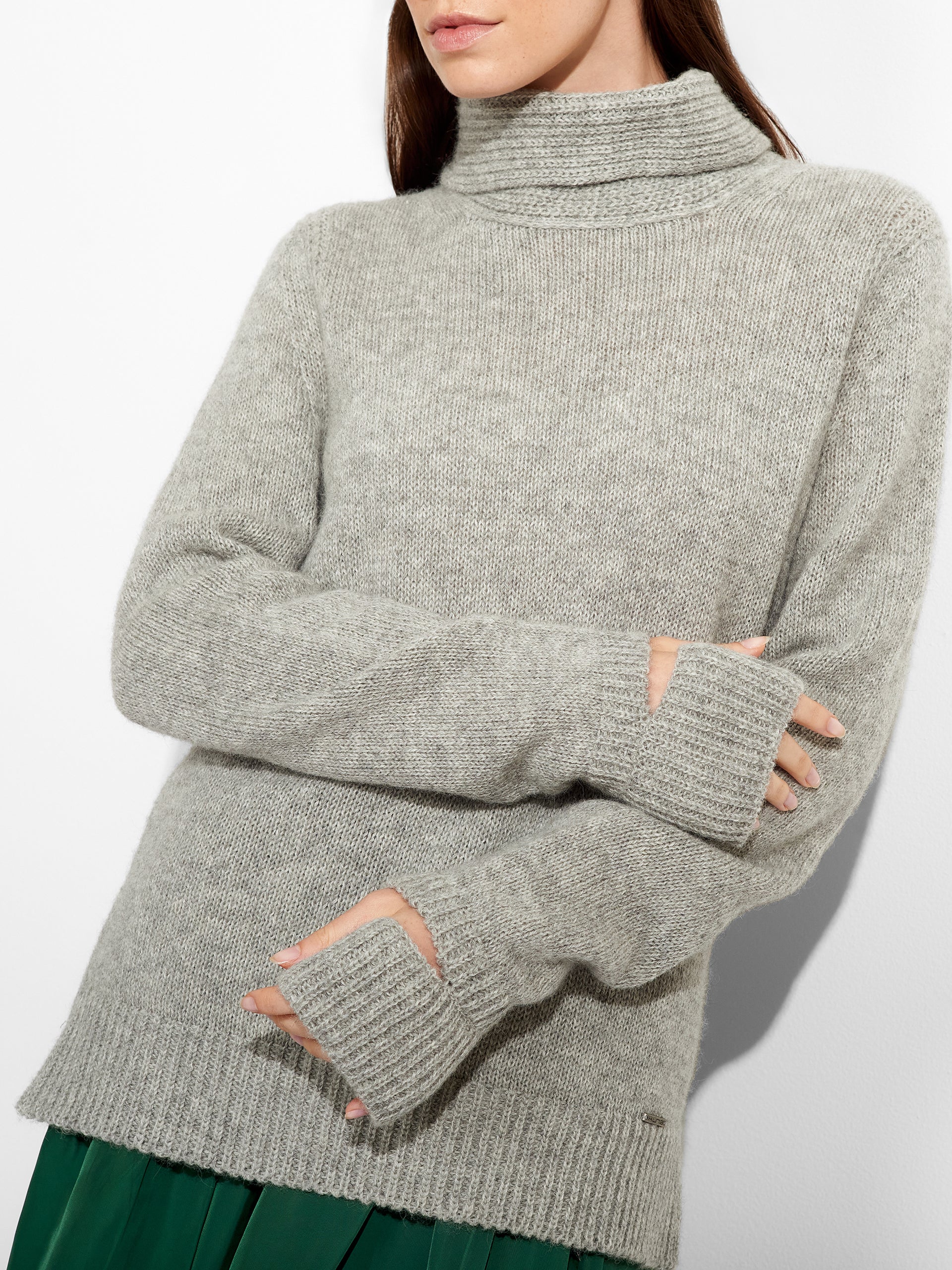 Zero Sweater Baby Alpaca Color Grey - Image 5