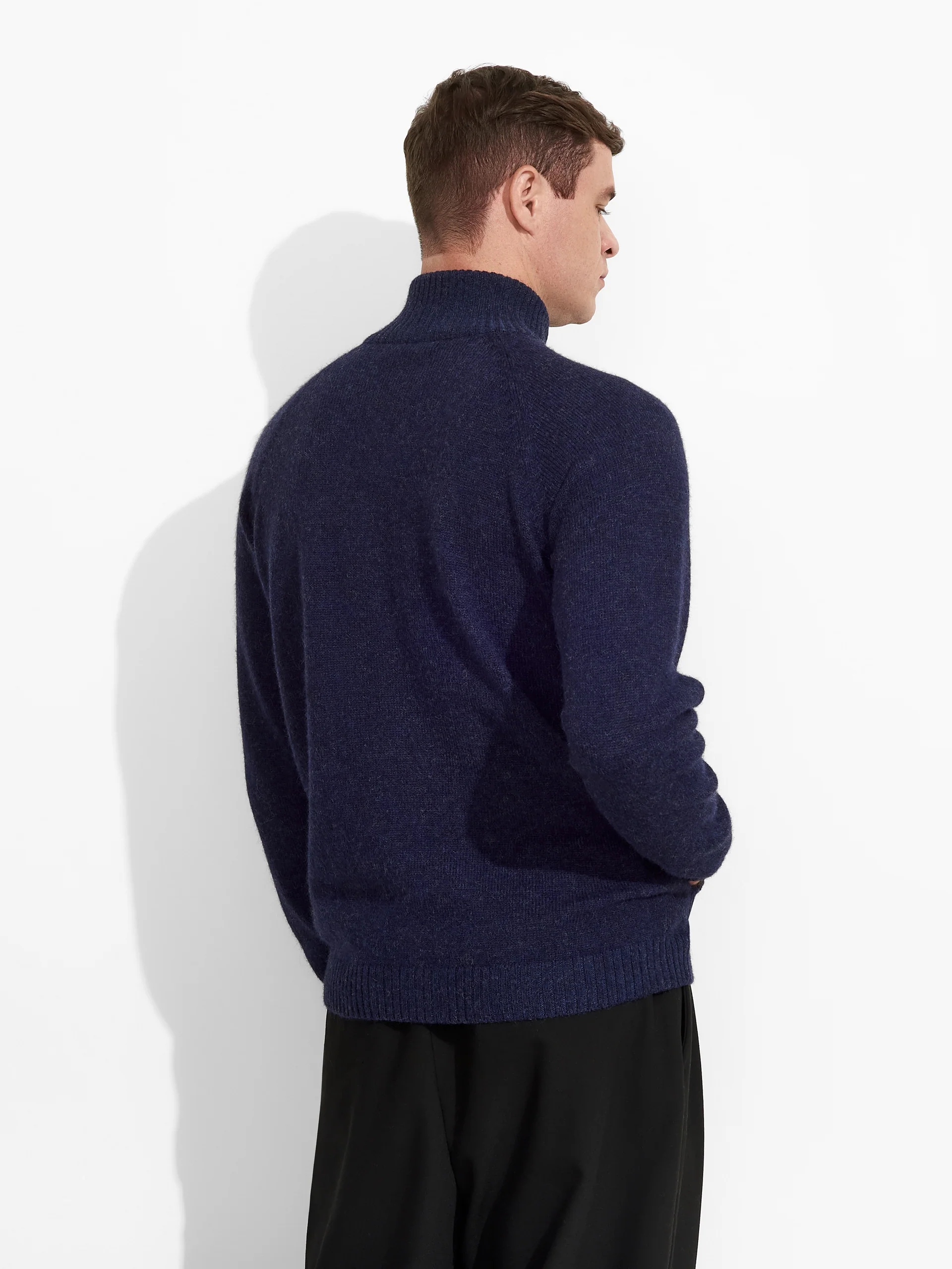 Zerres Cardigan Baby Alpaca Color Blue - Image 3