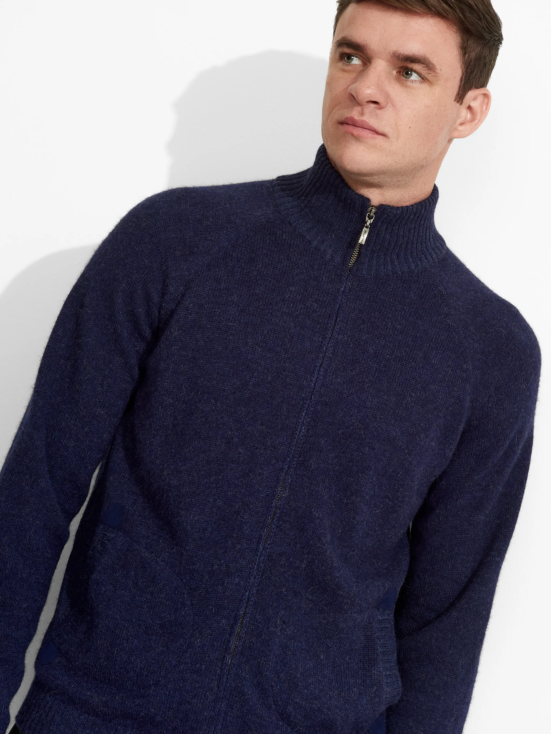 Zerres Cardigan Baby Alpaca Color Blue - Image 5