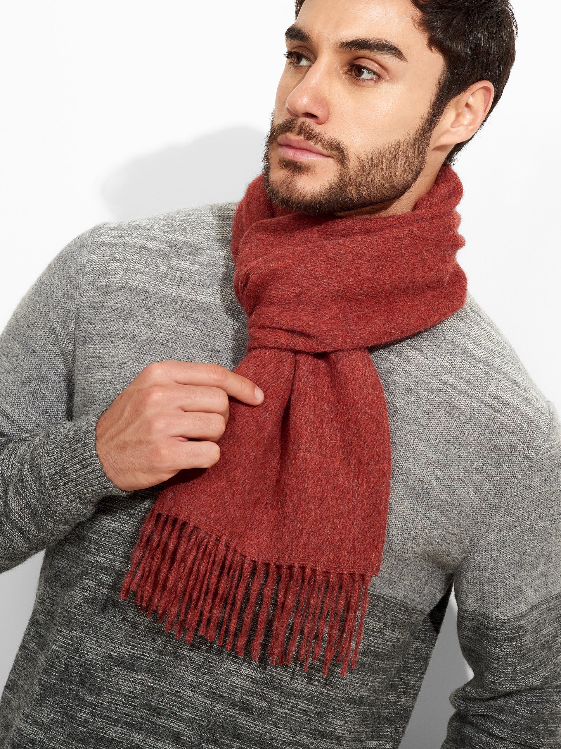Zeta Scarf Baby Alpaca Color Red - Image 5
