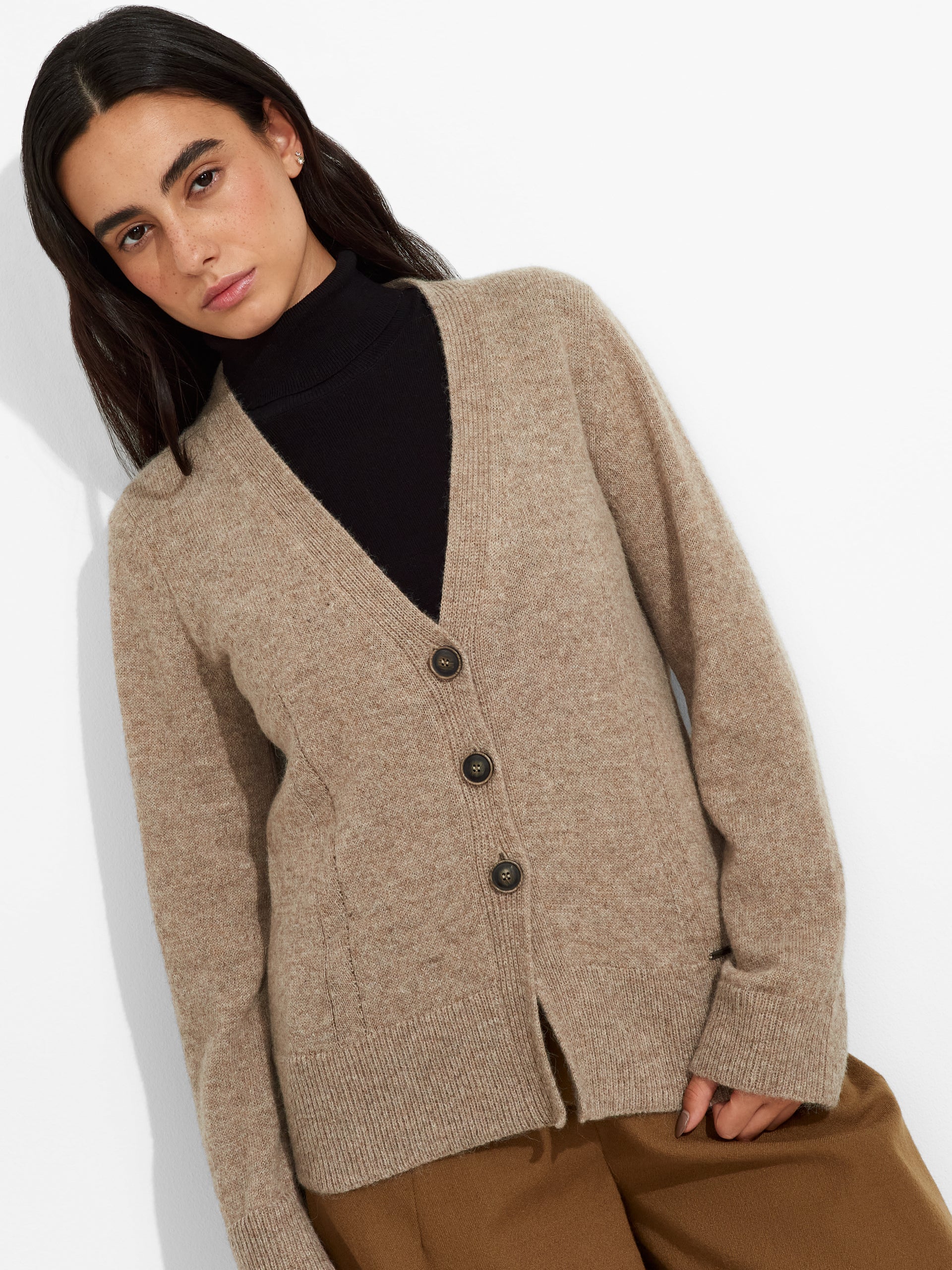 Zia Cardigan Baby Alpaca Color Brown - Image 5