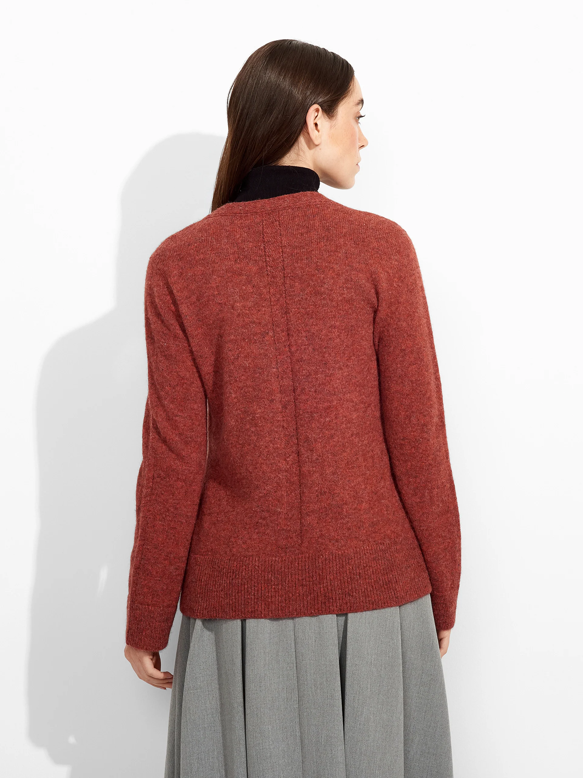 Zia Cardigan Baby Alpaca Color Red - Image 3