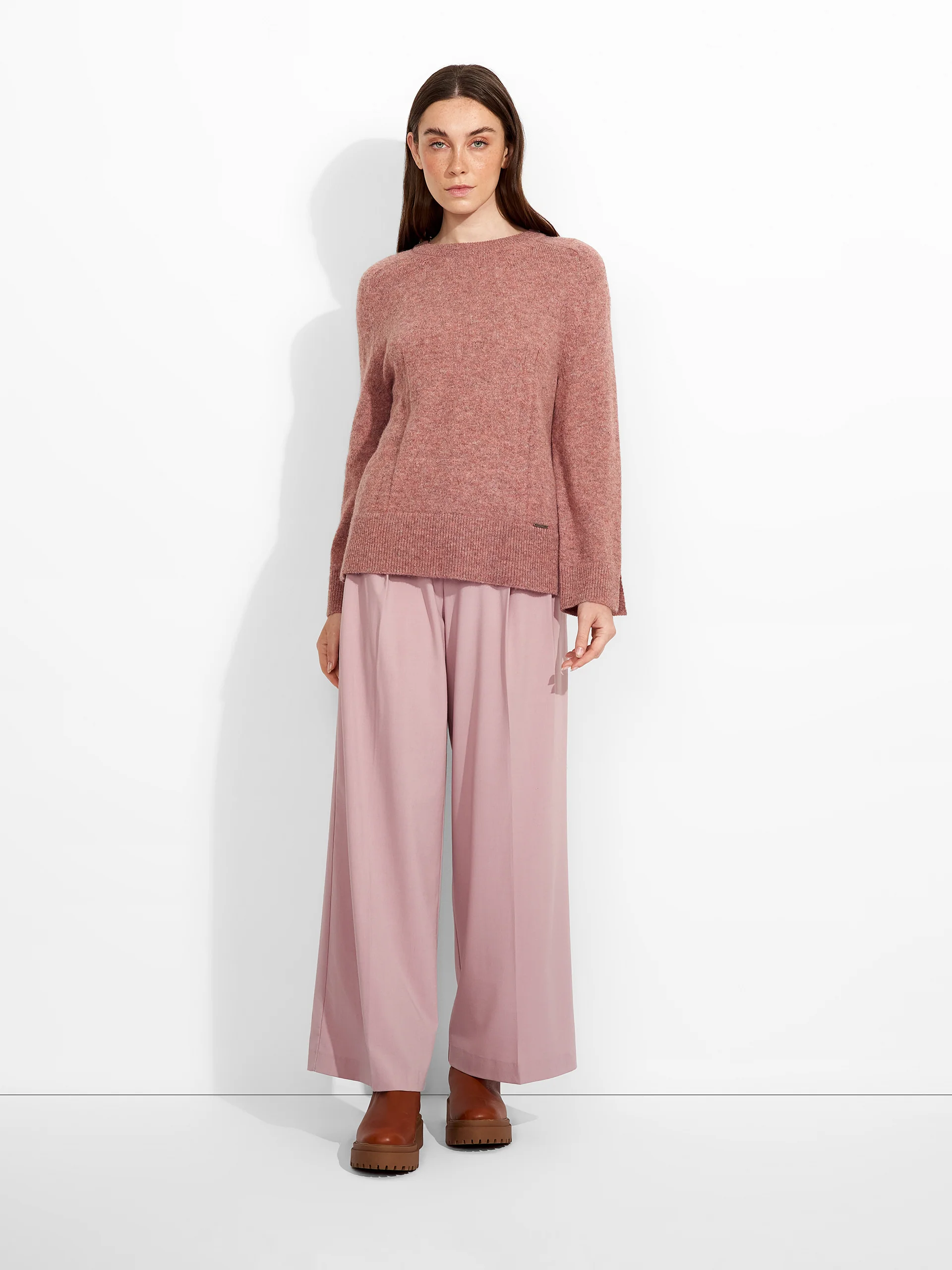 Zia Sweater Baby Alpaca Color Pink - Image 4