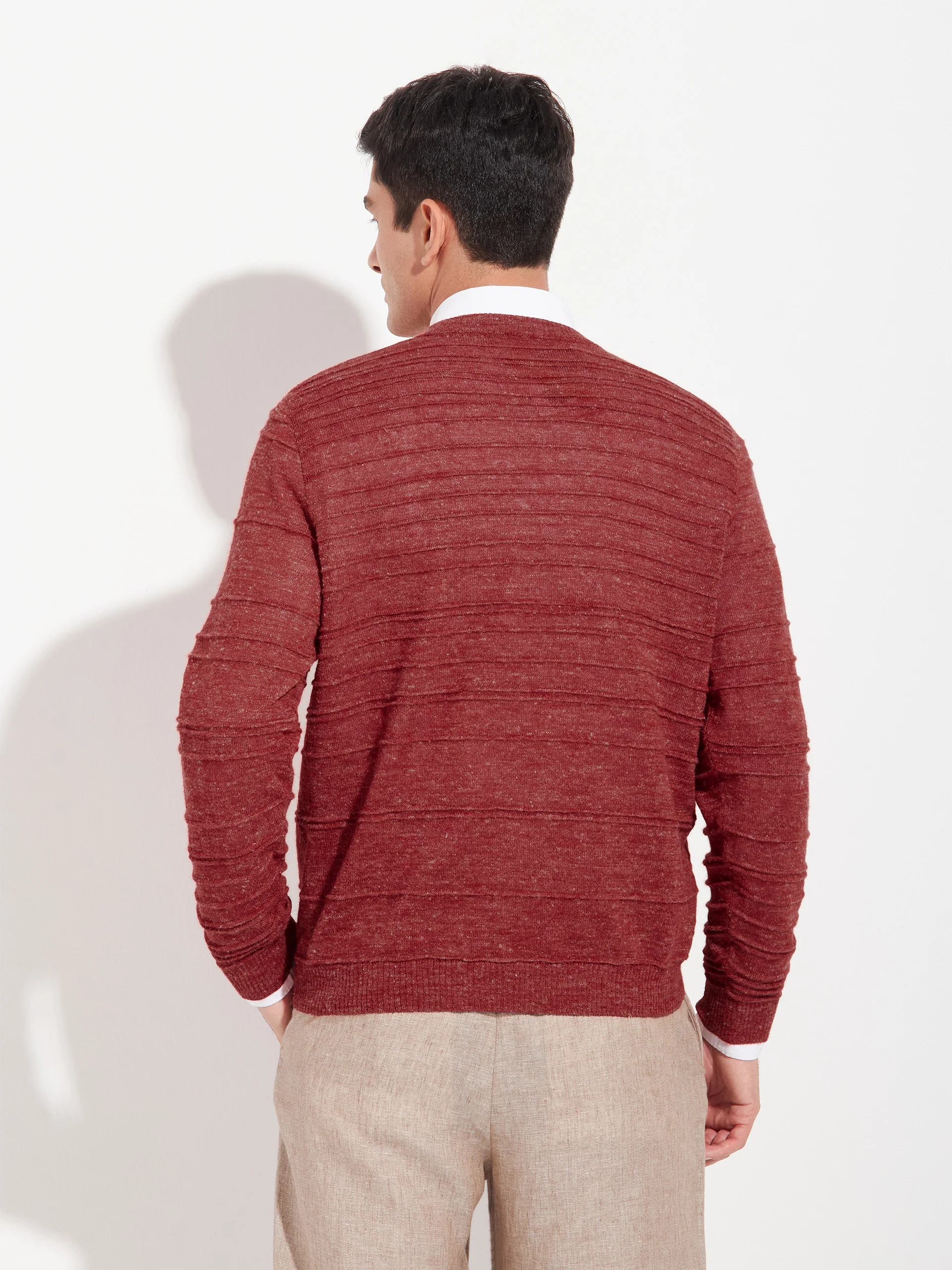 Zidane  Sweater Baby Alpaca Color Red - Image 3