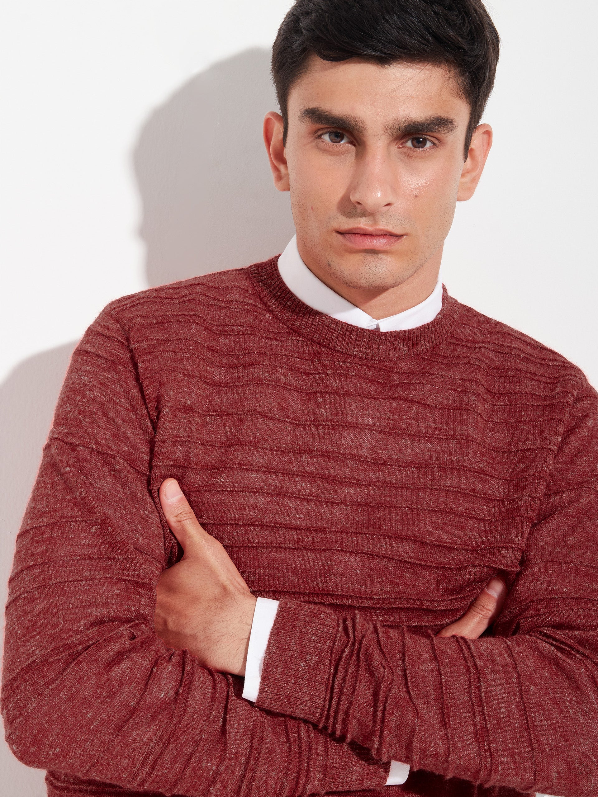 Zidane  Sweater Baby Alpaca Color Red - Image 5
