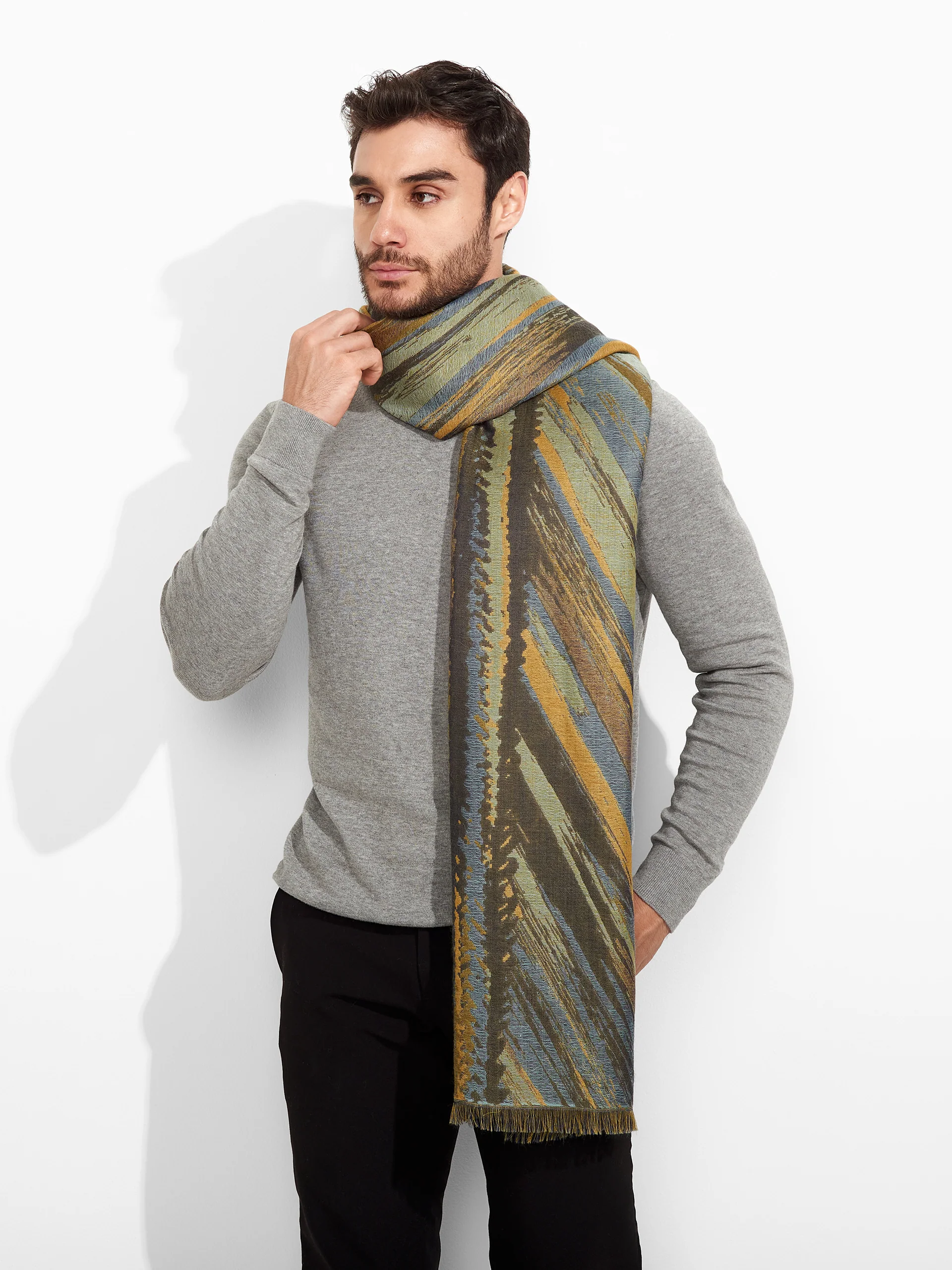 Zidny Shawl Baby Alpaca Color Yellow - Image 4