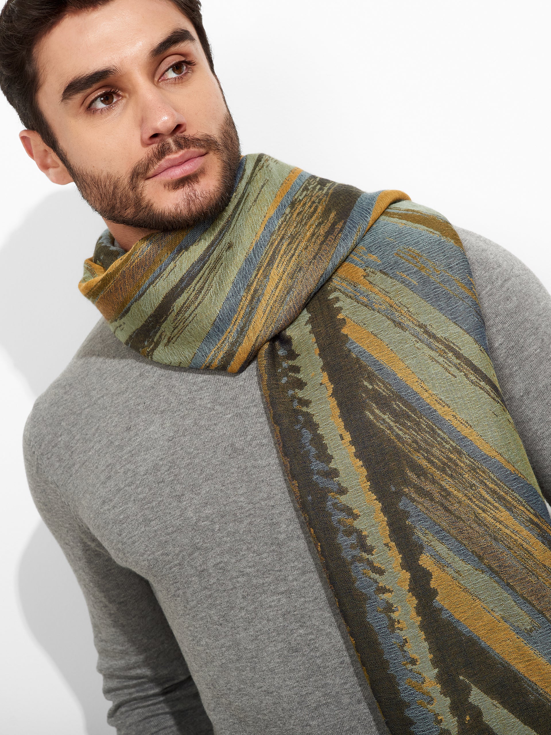 Zidny Shawl Baby Alpaca Color Yellow - Image 5