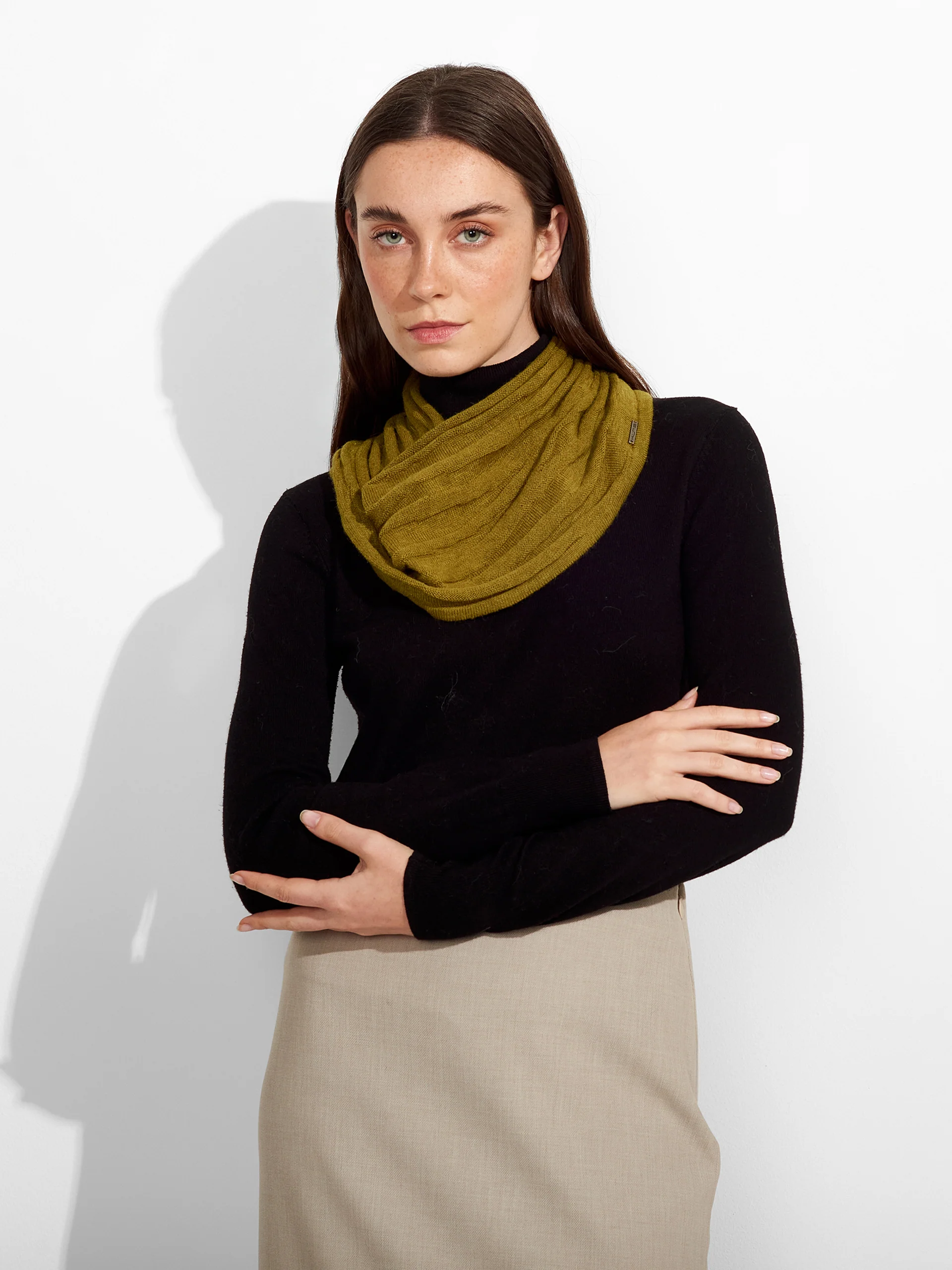 Zion Scarf Cotton Color Green