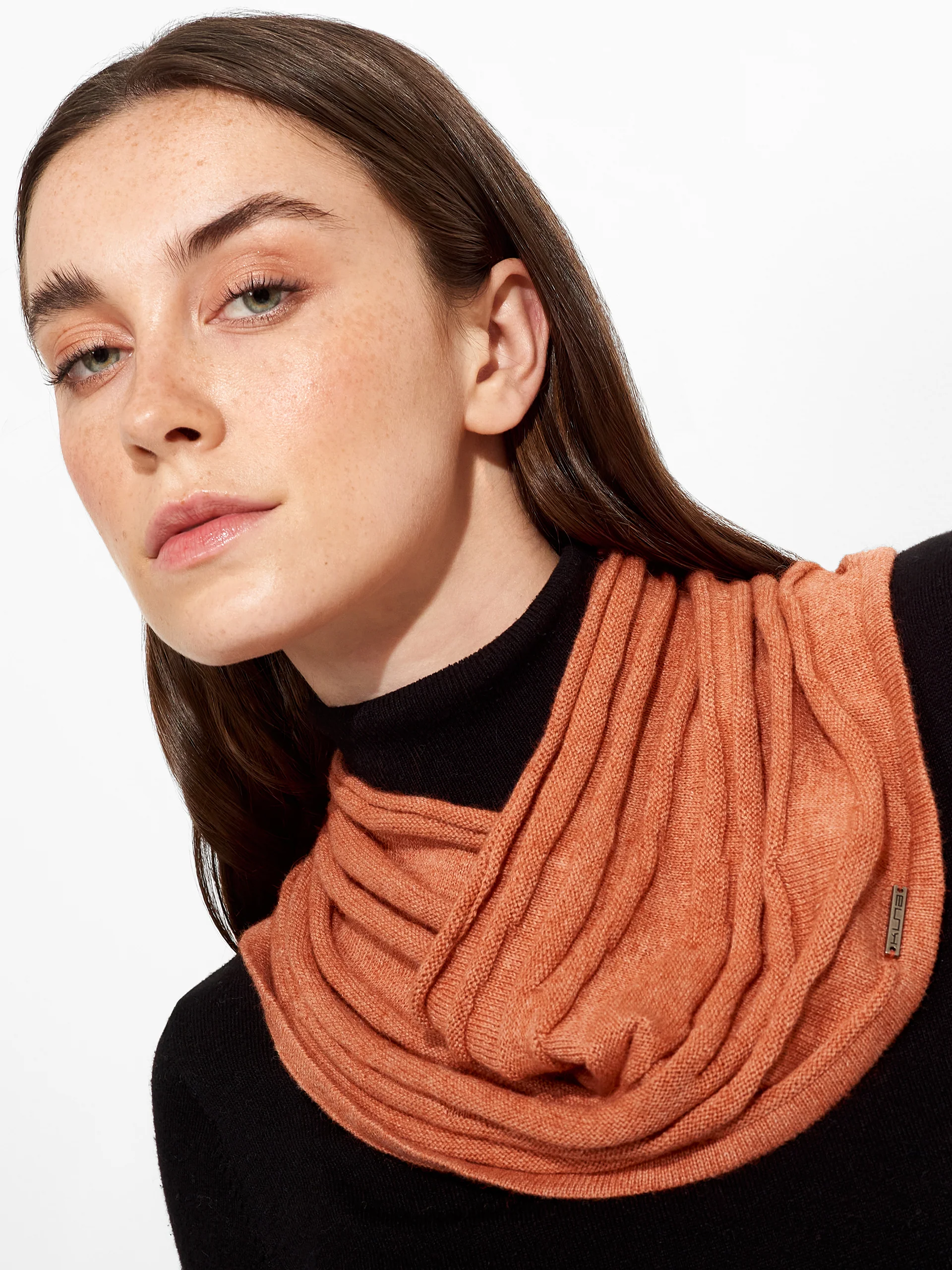 Zion Scarf Cotton Color Orange - Image 3