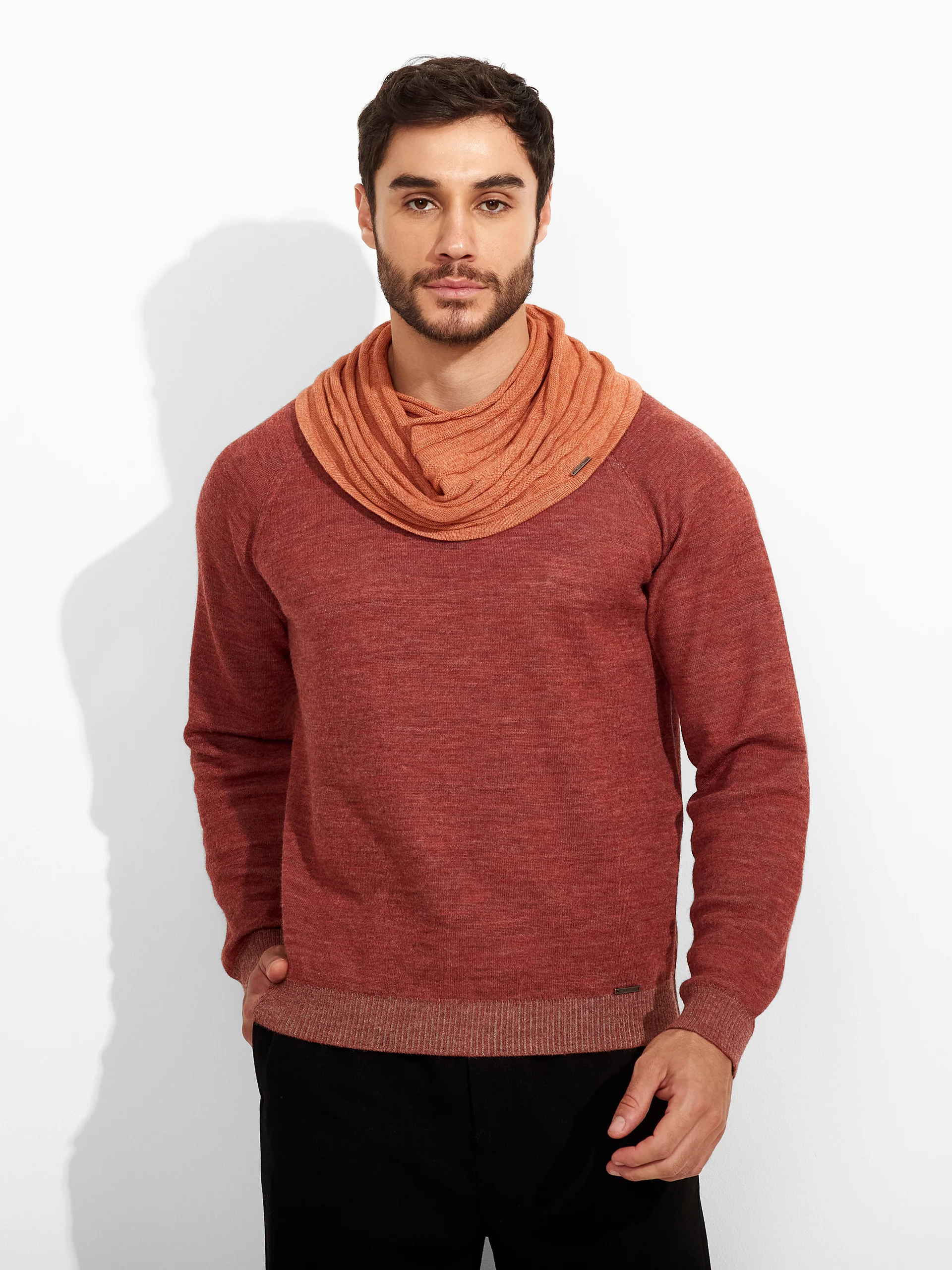 Zion Scarf Cotton Color Orange - Image 4