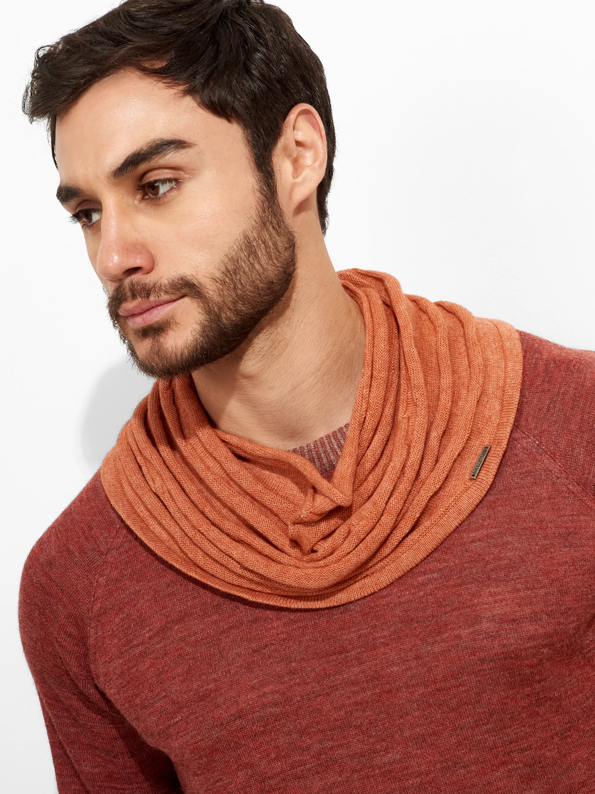 Zion Scarf Cotton Color Orange - Image 5