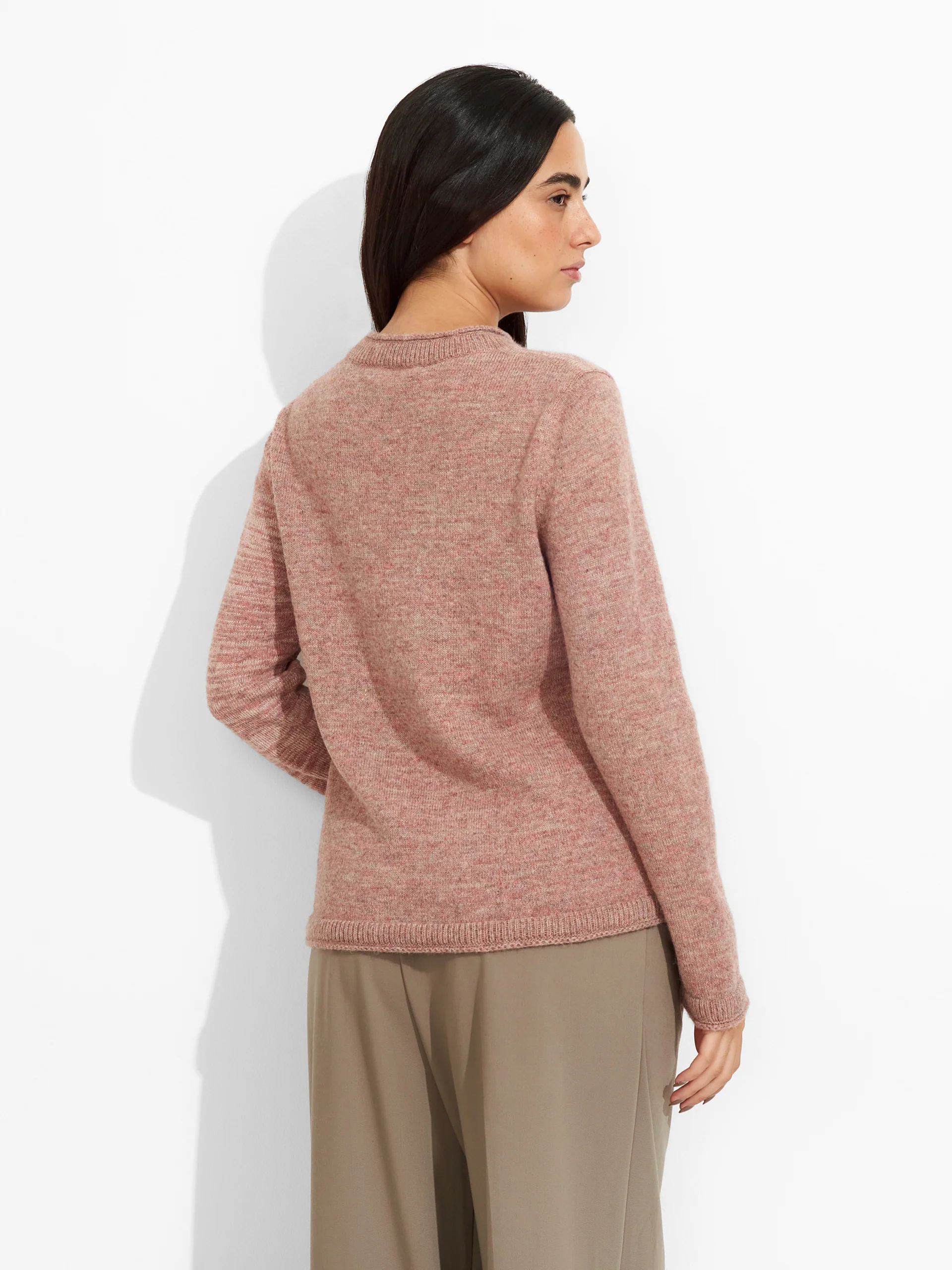 Zoe Sweater Baby Alpaca Color Pink - Image 3