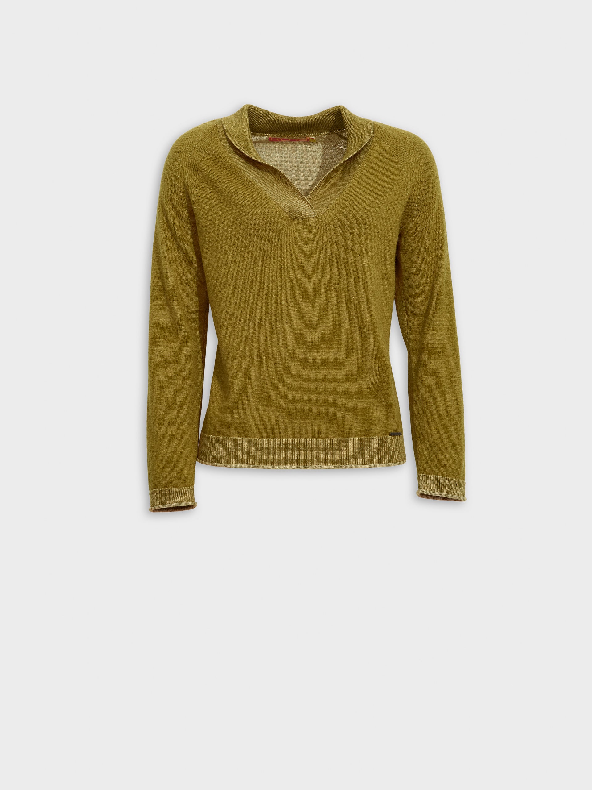 Zolena Sweater Cotton Color Green