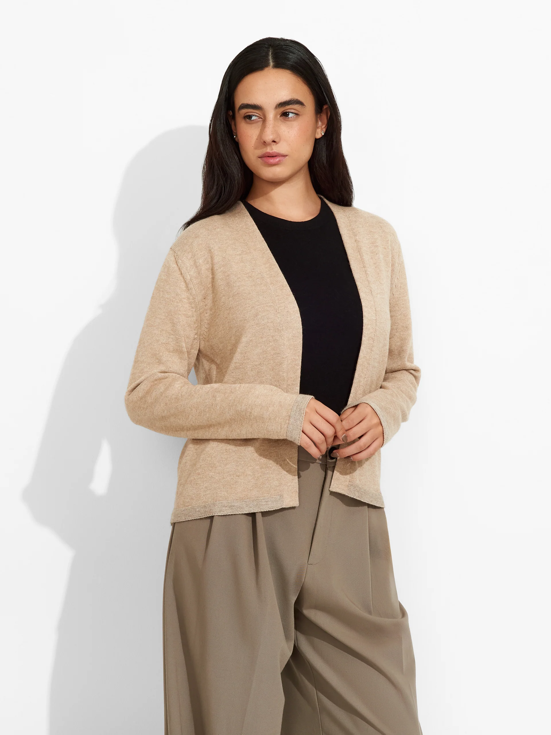 Zoraya Cardigan Cotton Color Beige - Image 2