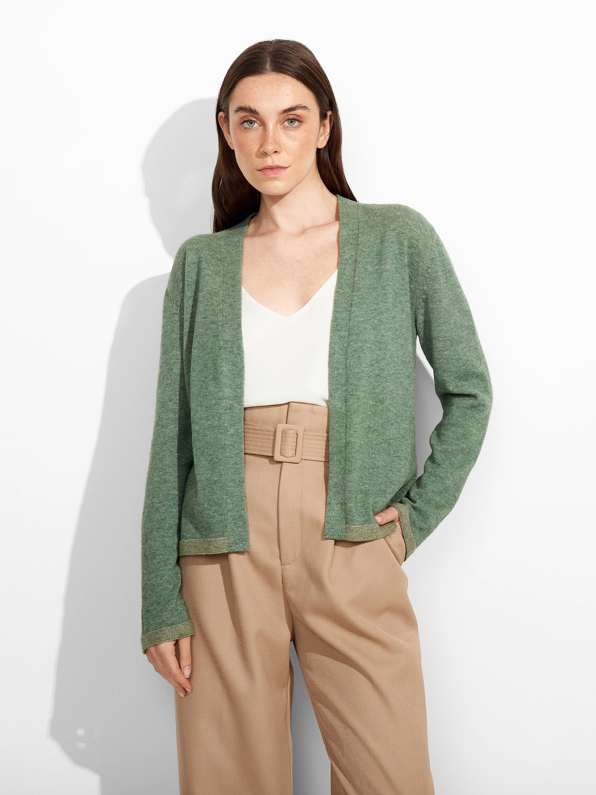 Zoraya Cardigan Cotton Color Green - Image 2