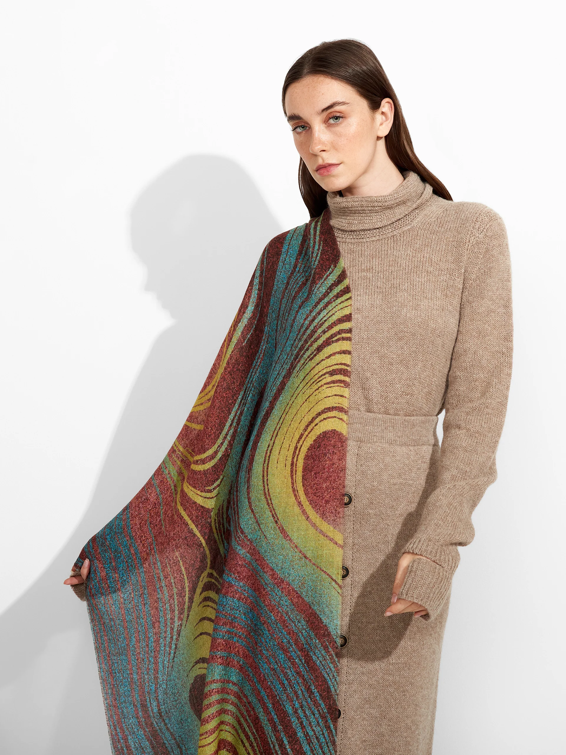 Ztamp 2 Shawl Baby Alpaca Color Multicolor