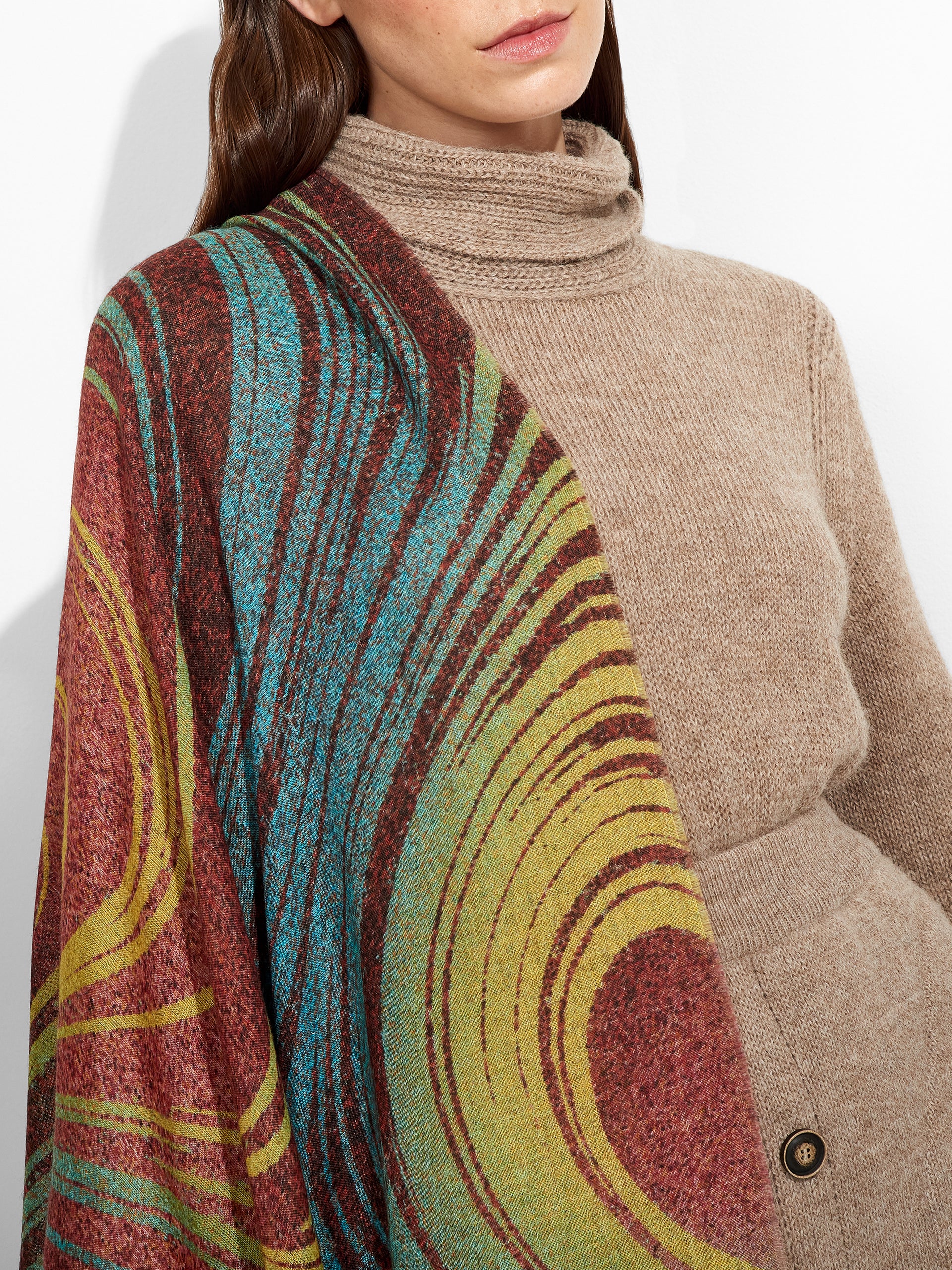 Ztamp 2 Shawl Baby Alpaca Color Multicolor - Image 3