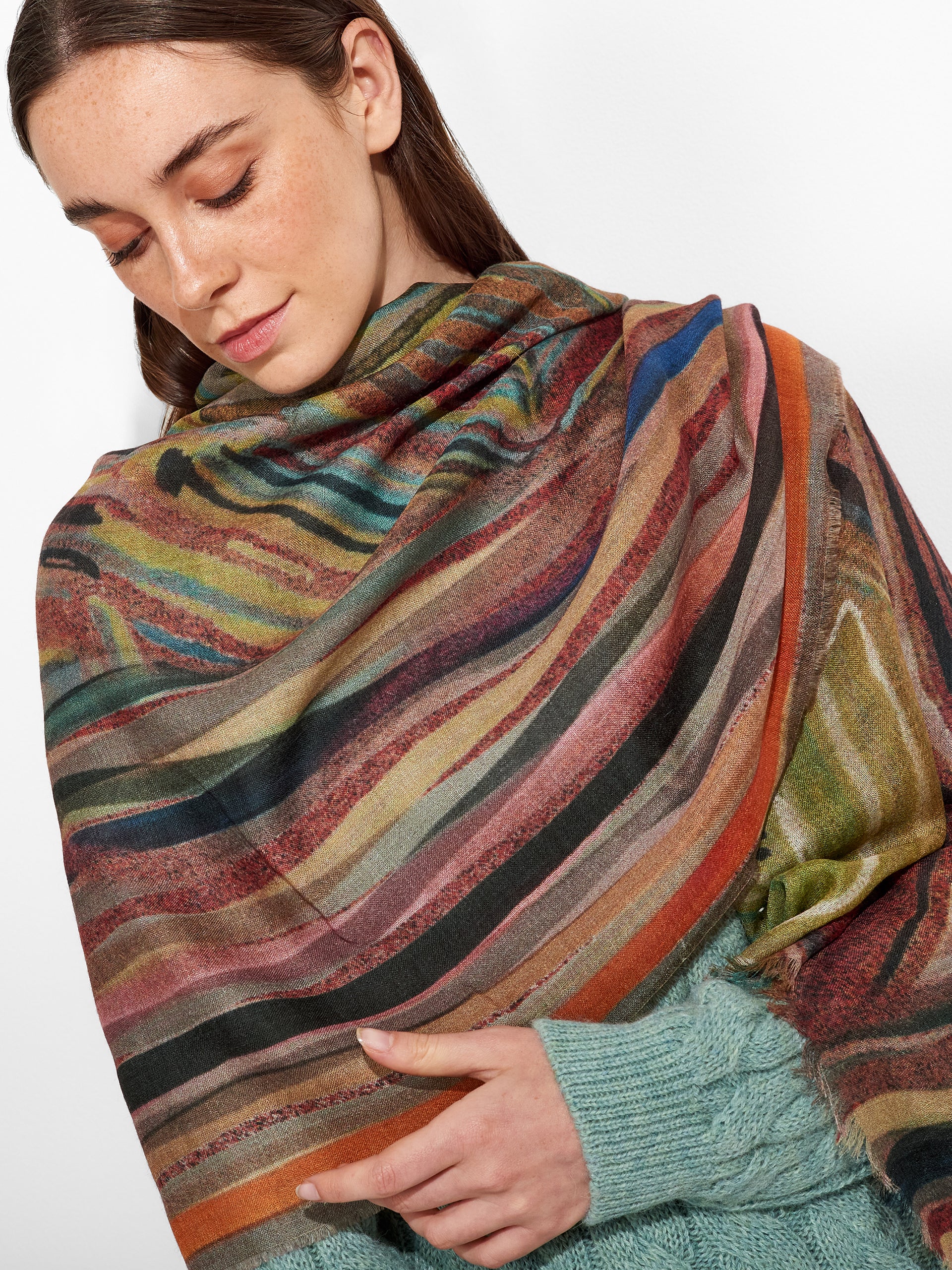 Ztamp 4 Shawl Baby Alpaca Color Multicolor - Image 3