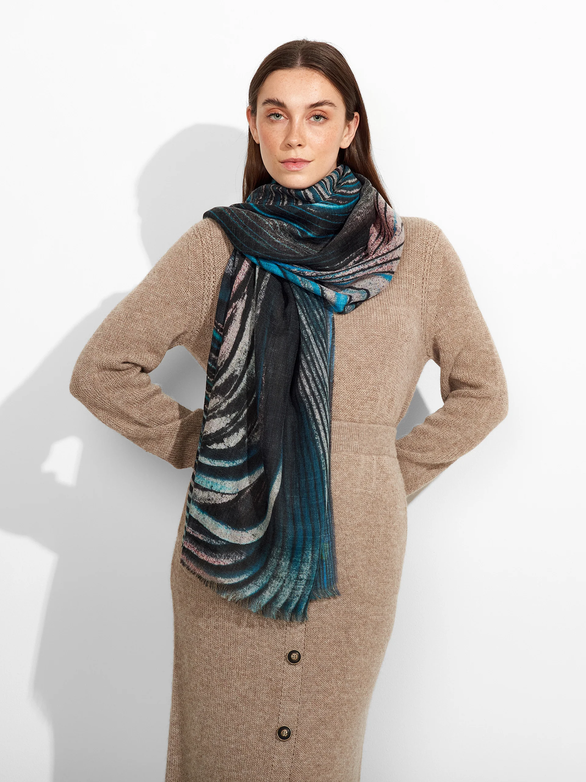 Ztamp 7 Shawl Baby Alpaca Color Multicolor