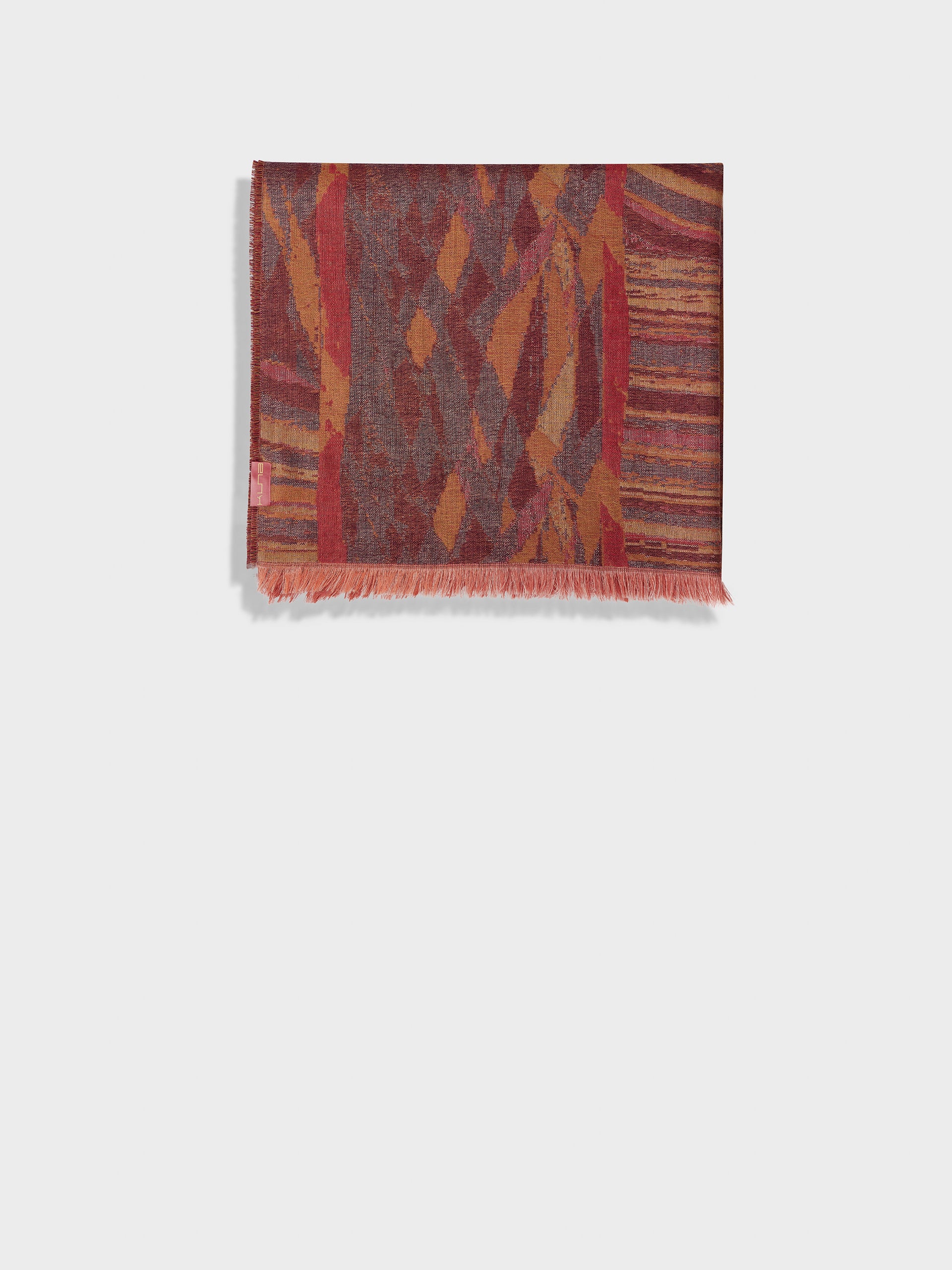 Zubi Shawl Baby Alpaca Color Red - Image 2