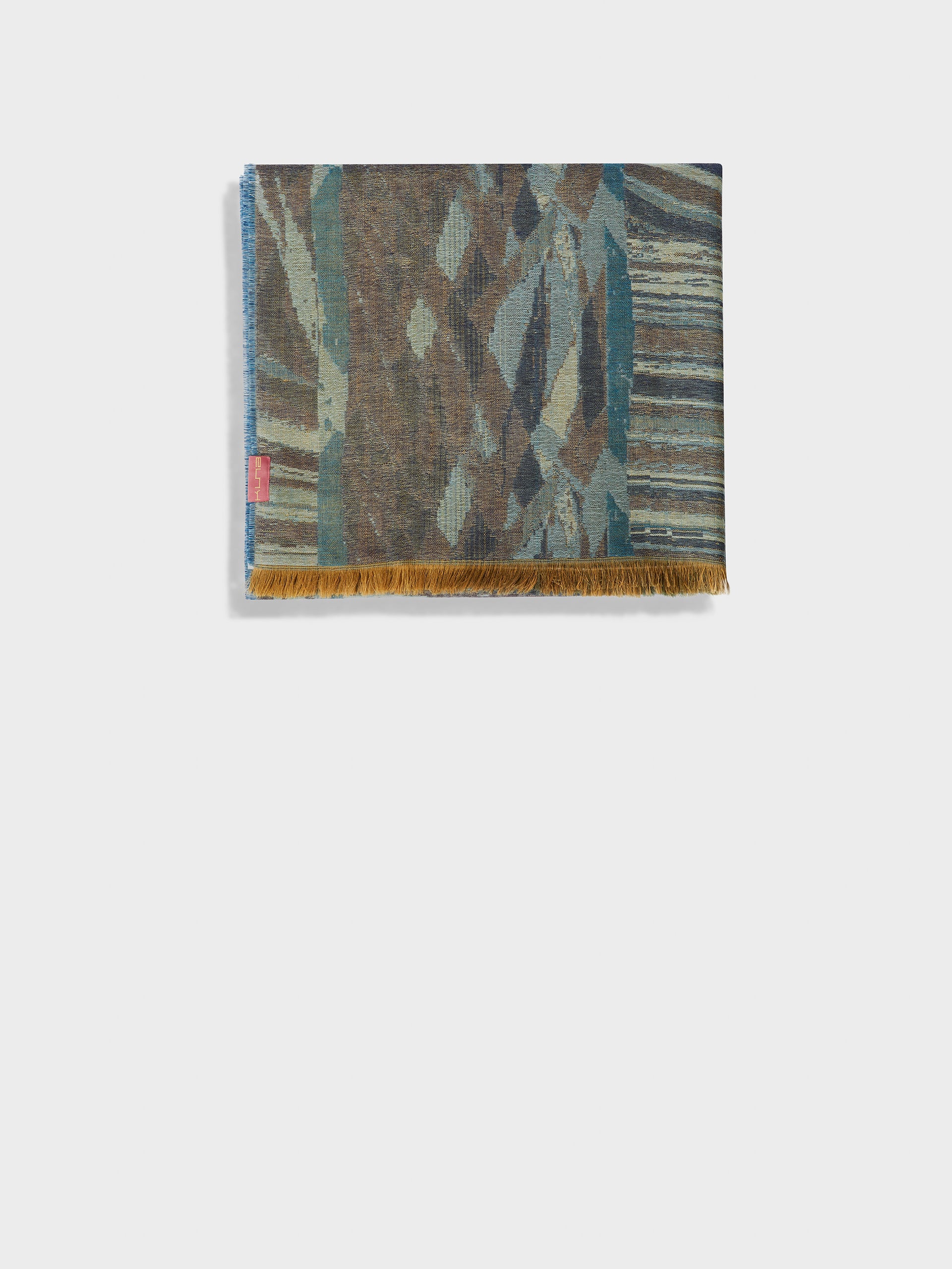 Zubi Shawl Baby Alpaca Color Turquoise - Image 2