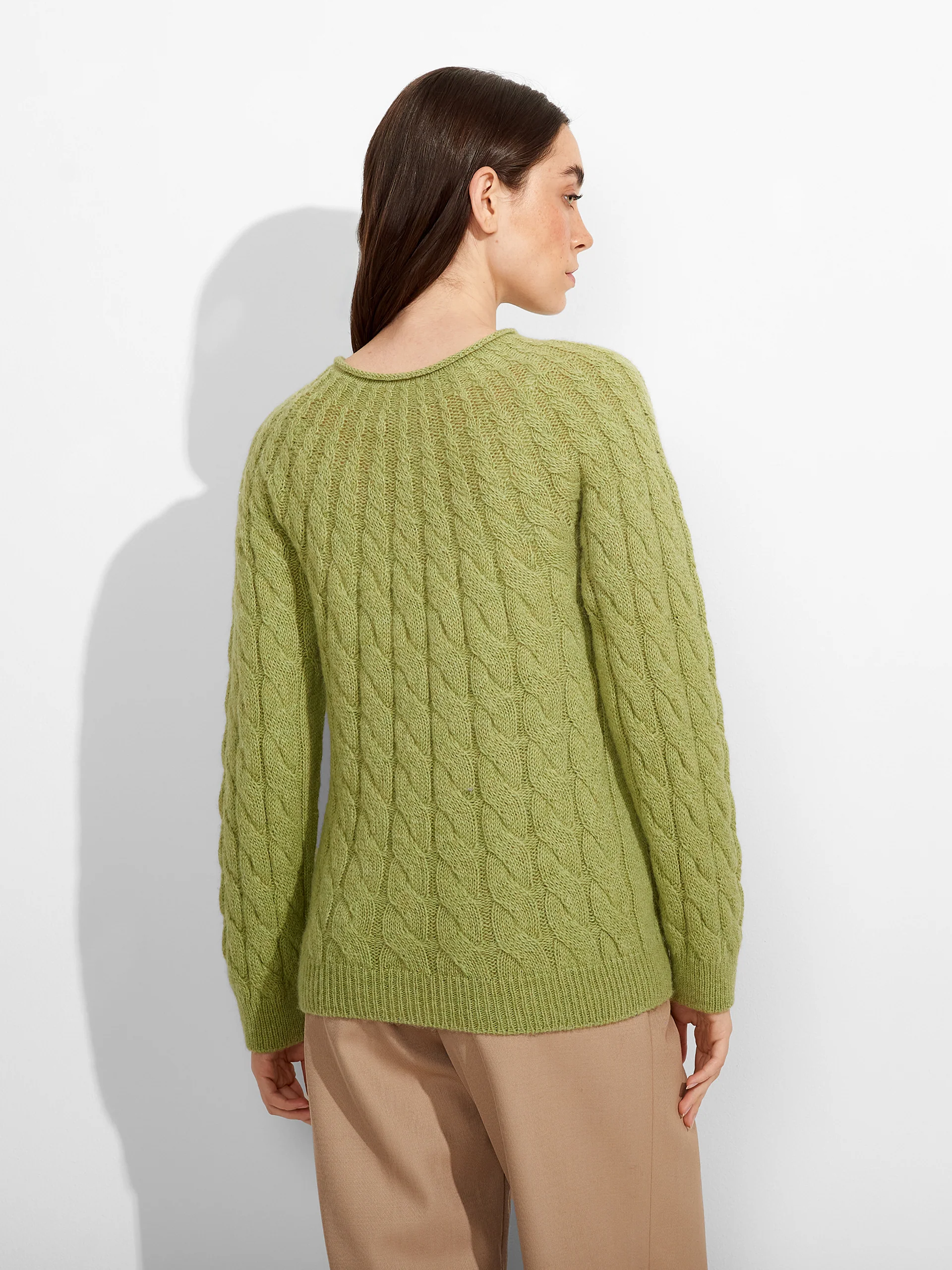 Zulema Sweater Baby Alpaca Color Green - Image 3