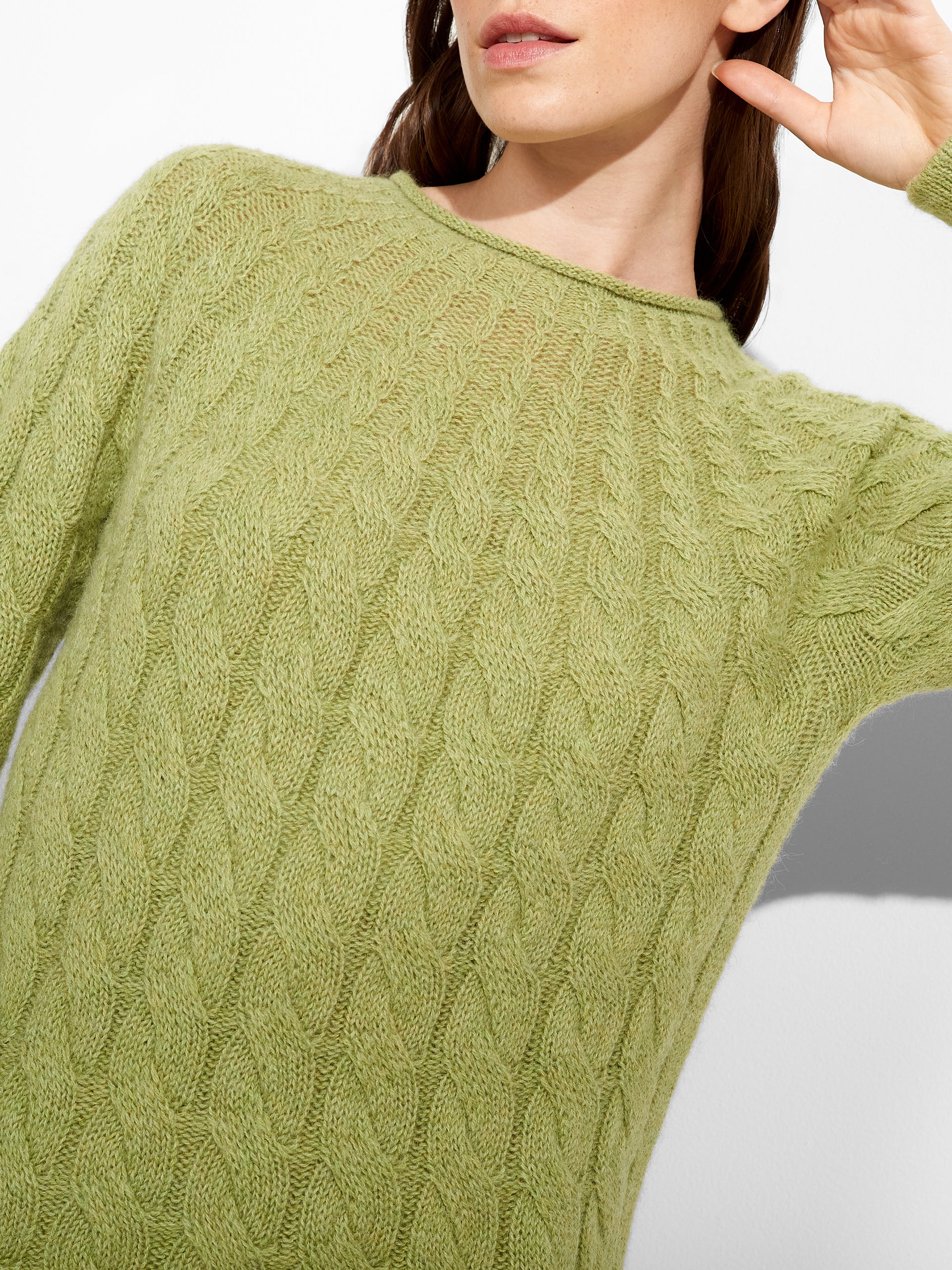 Zulema Sweater Baby Alpaca Color Green - Image 5